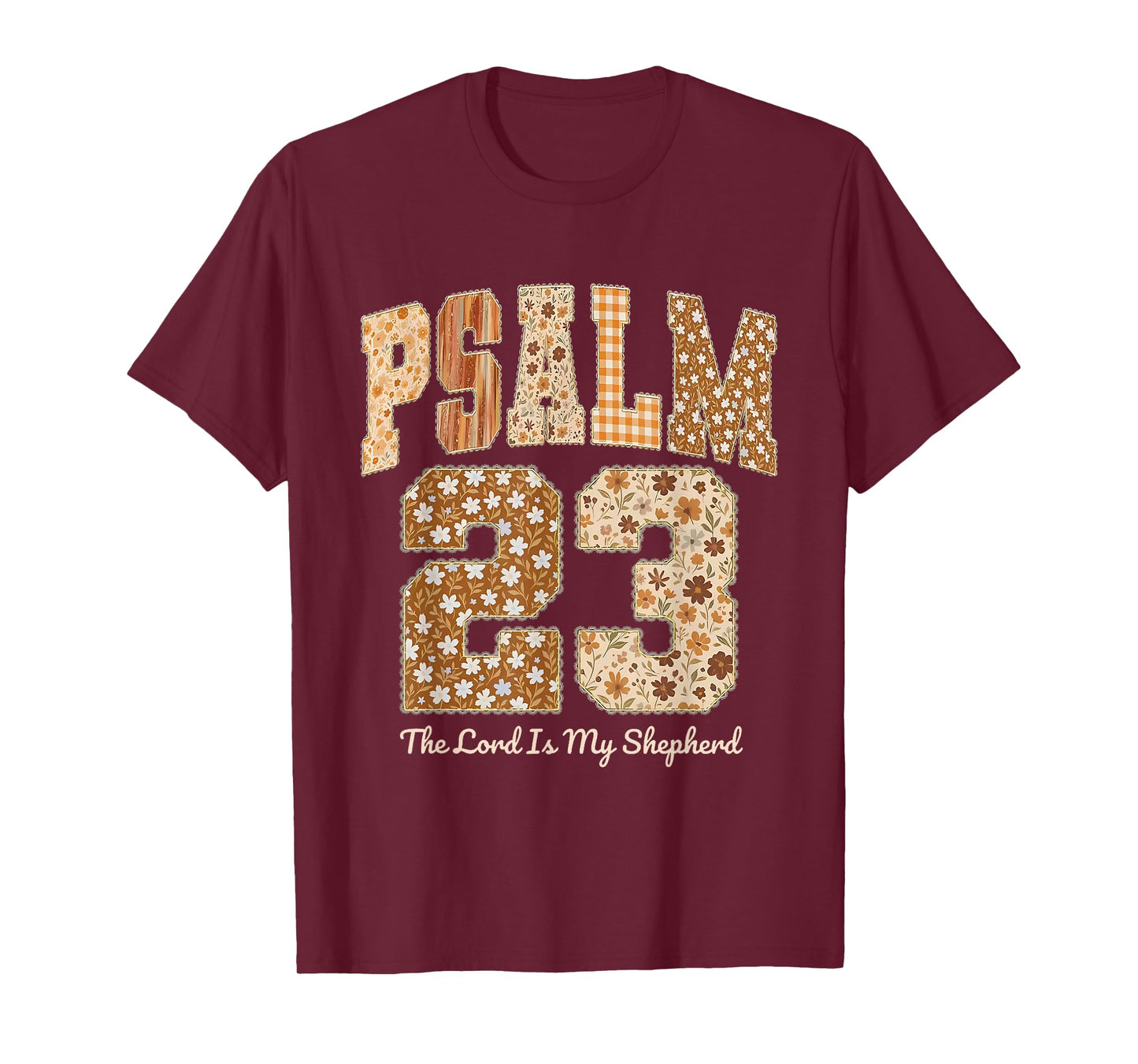 Psalm 23 The Lord is My Shepherd Thanksgiving Fall Autumn T-Shirt