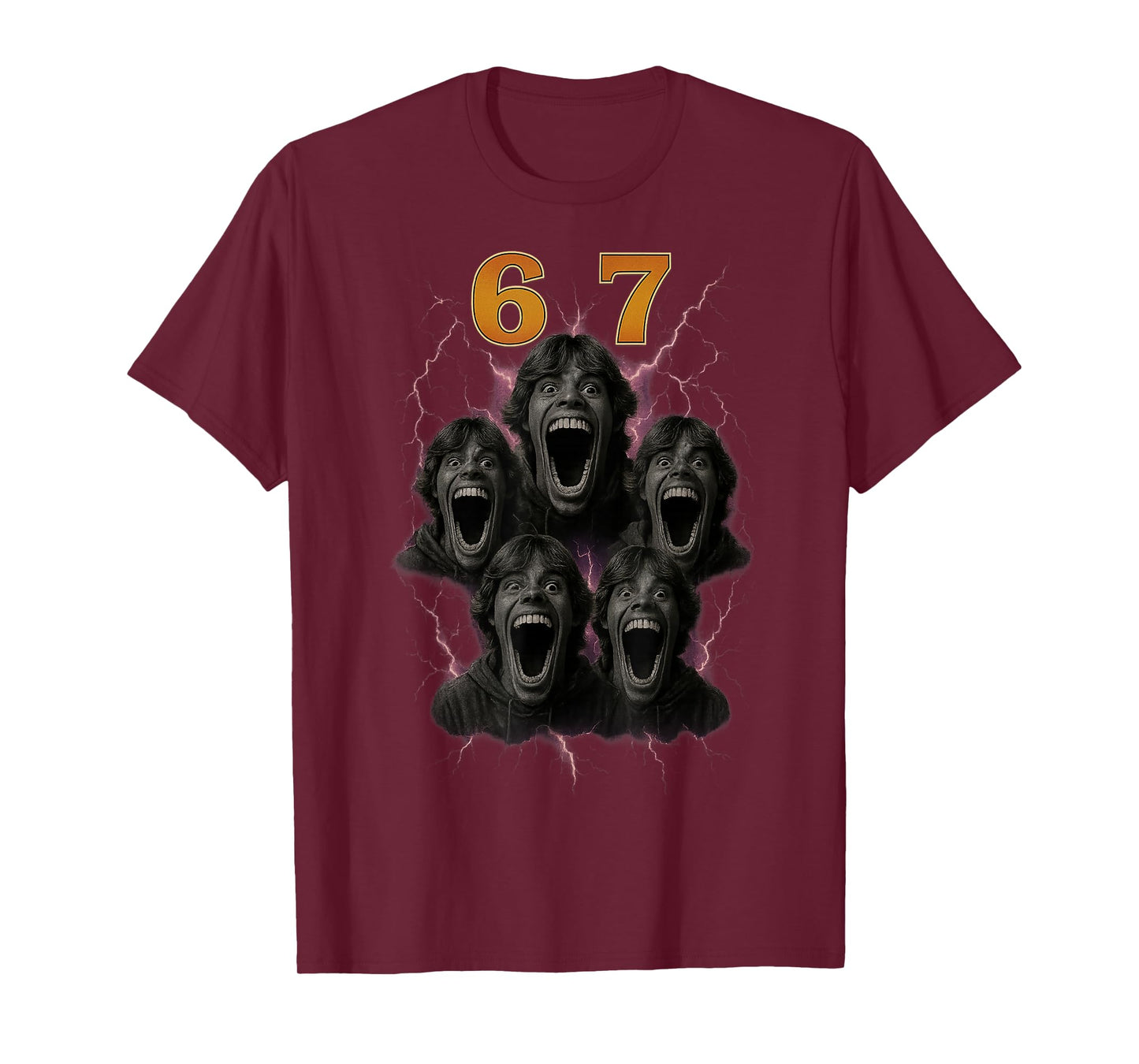 67 Six Seven Bootleg 6 7 Meme Design Funny 6 7 T-Shirt