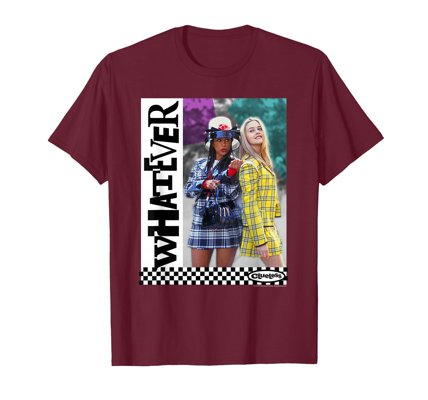 Clueless Whatever Checker T-Shirt