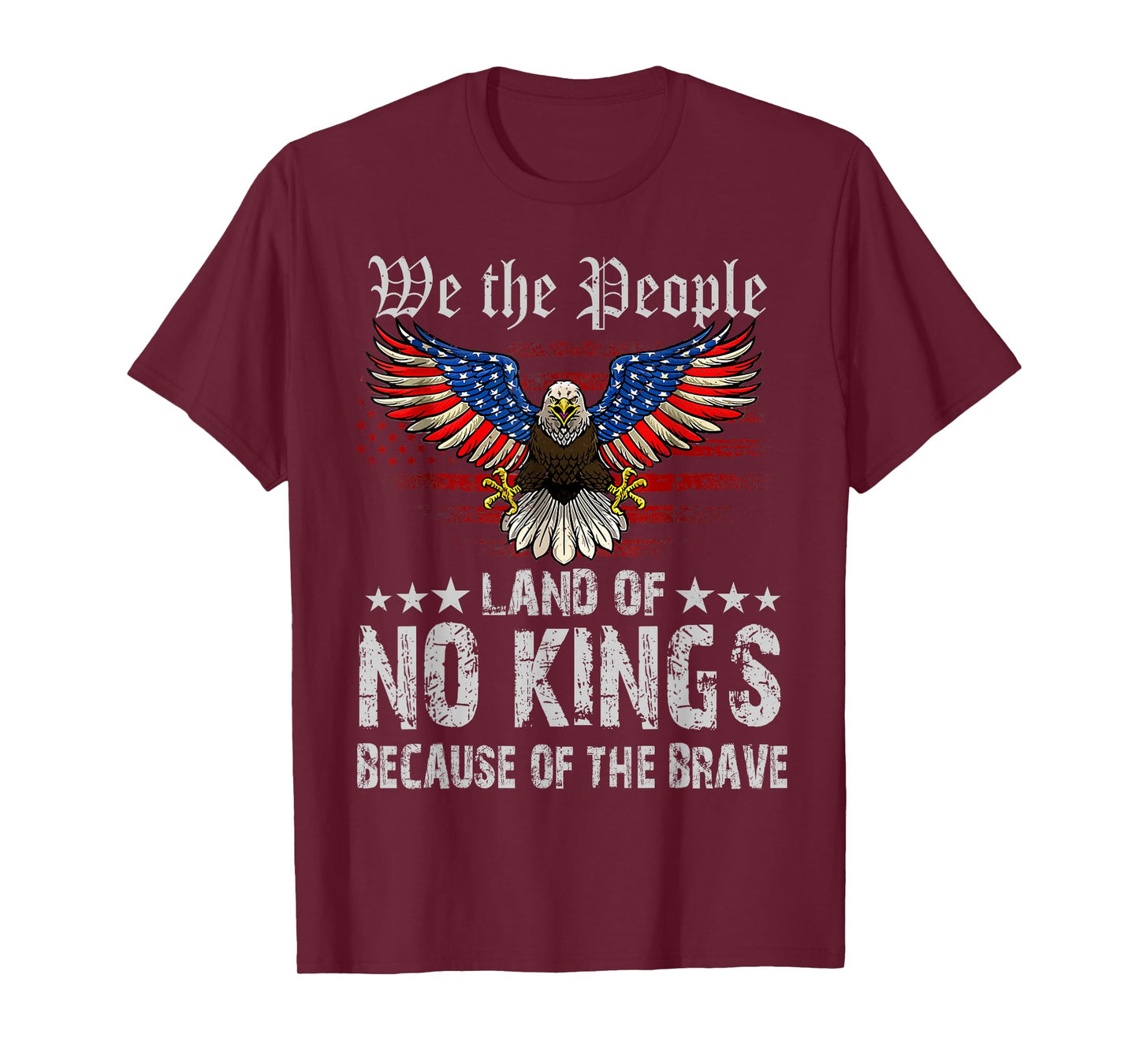 No Kings Shirt America Vintage Flag No Kings Day Men Women T-Shirt