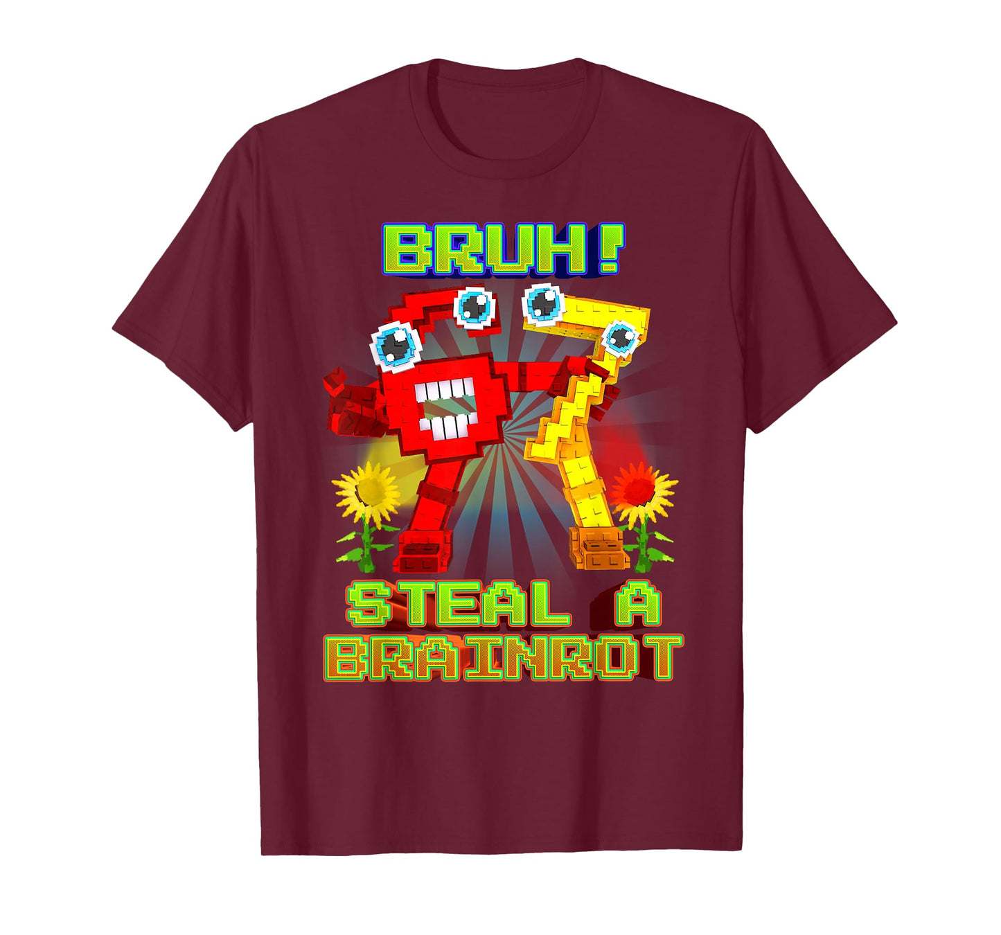 Bruh Secret 67 Six Seven 6-7 Brainrot for Boys Kids Teens T-Shirt