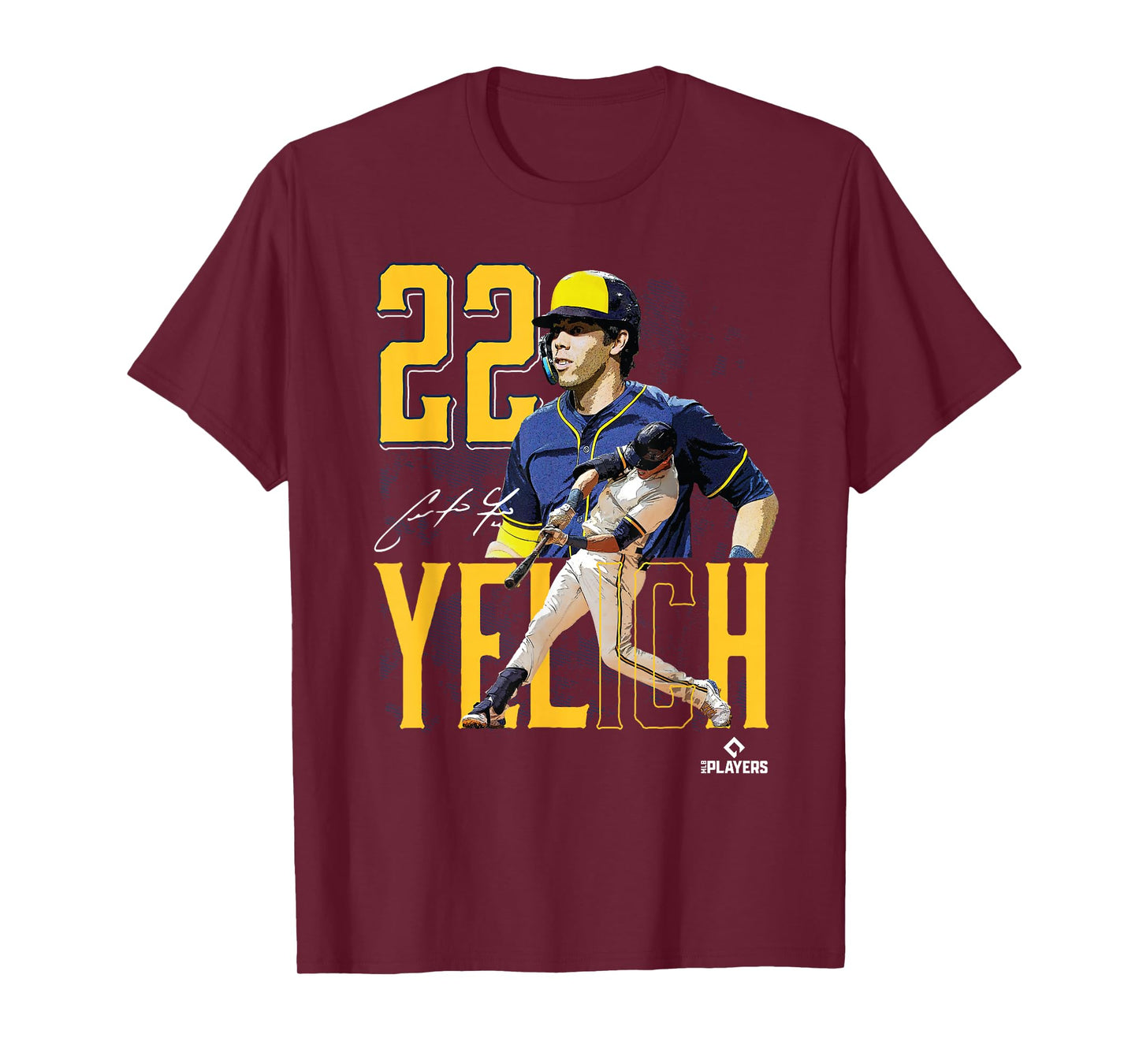 Christian Yelich | Milwaukee baseball | Players | MLBYCN3003 T-Shirt