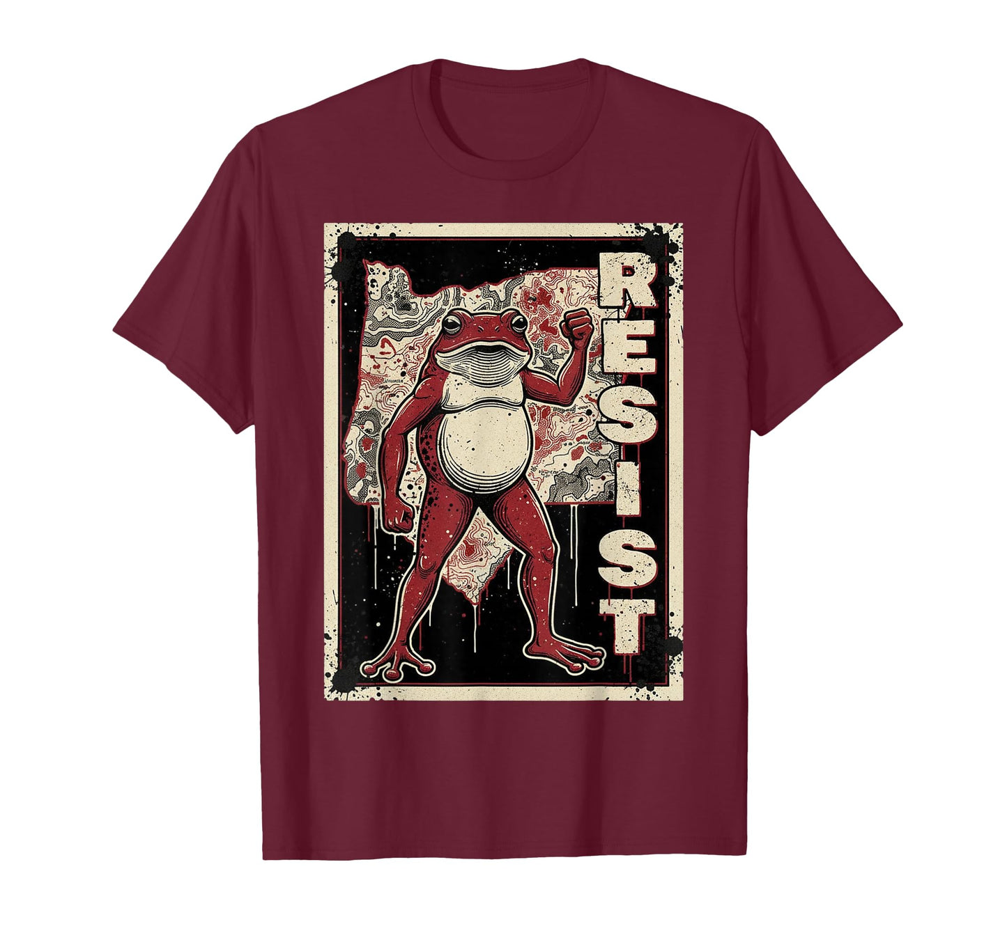Portland Frog Protest Japanese Poster T-Shirt