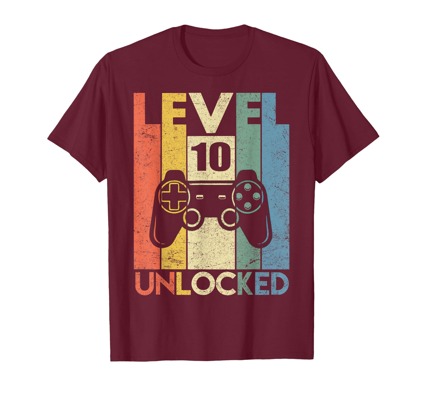 Level 10 Unlocked Funny Video Gamer 10th Birthday Gift T-Shirt