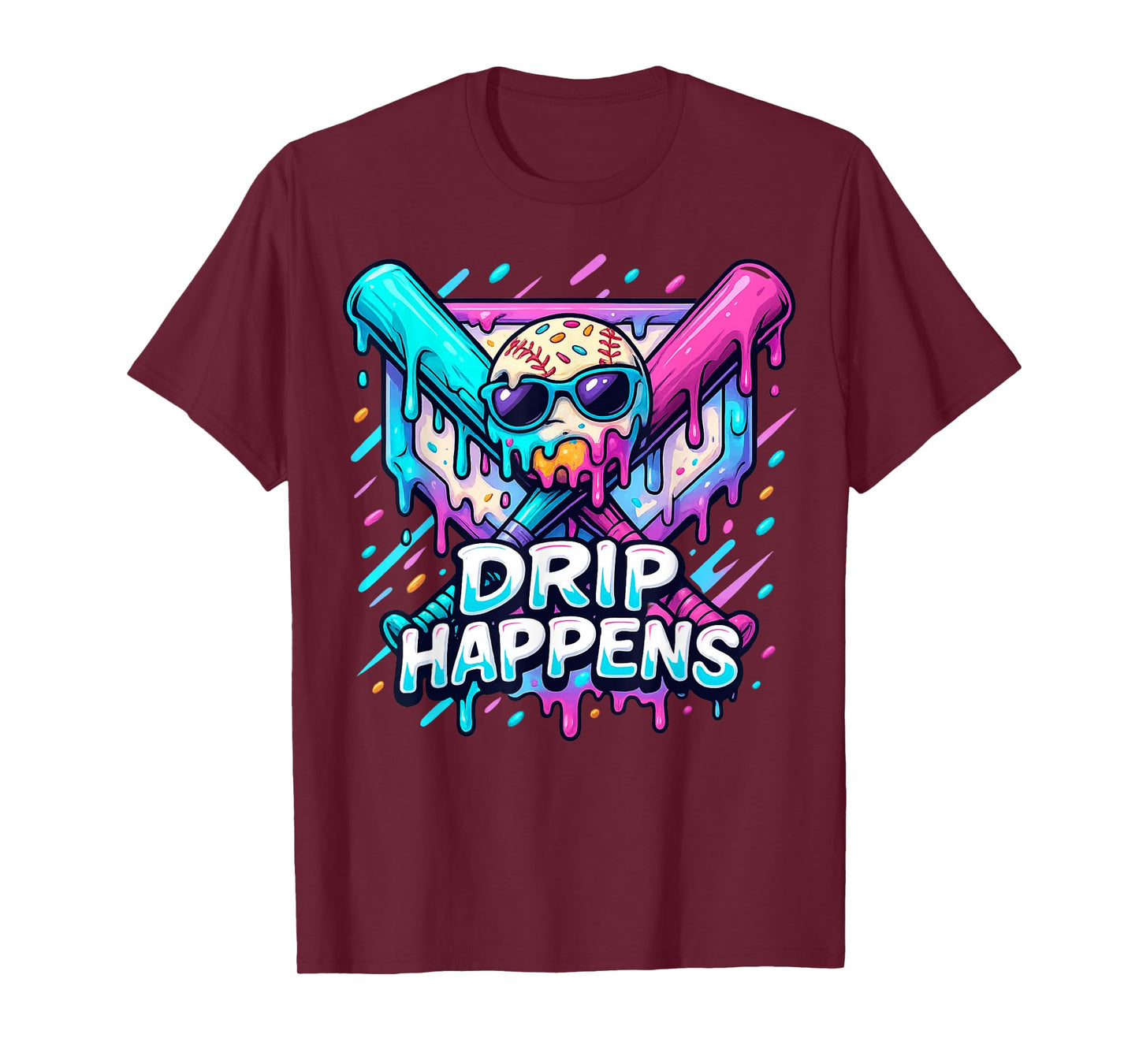 Baseball lifestyle 101 apparel youth Baseball Drip IceCream T-Shirt