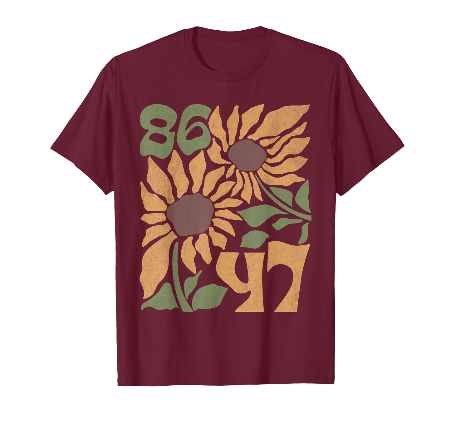 8647 Subtle Resist Trump 86 47 Floral Boho Style T-Shirt