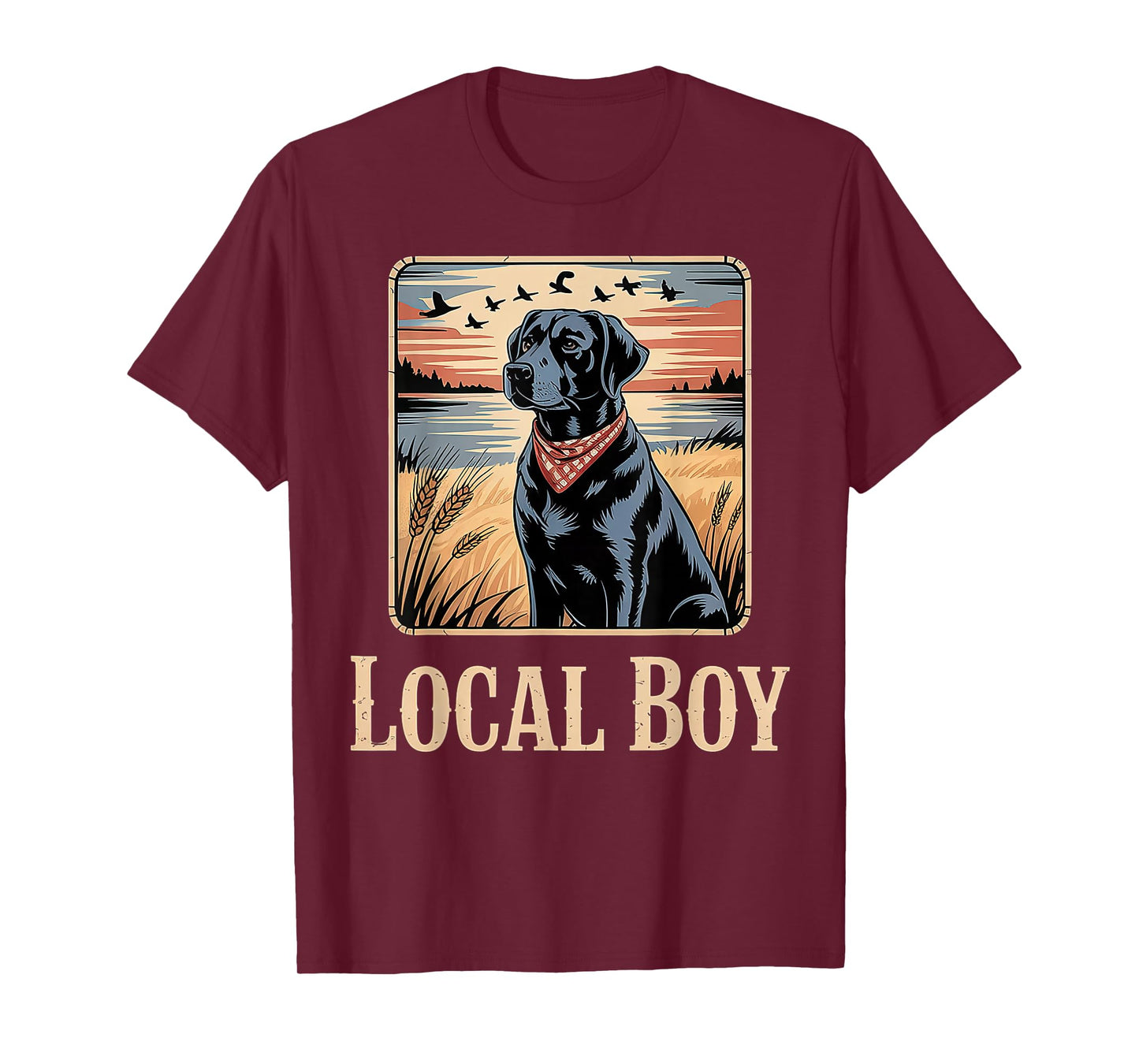 Local Boy Black Lab Hunting Dog T-Shirt