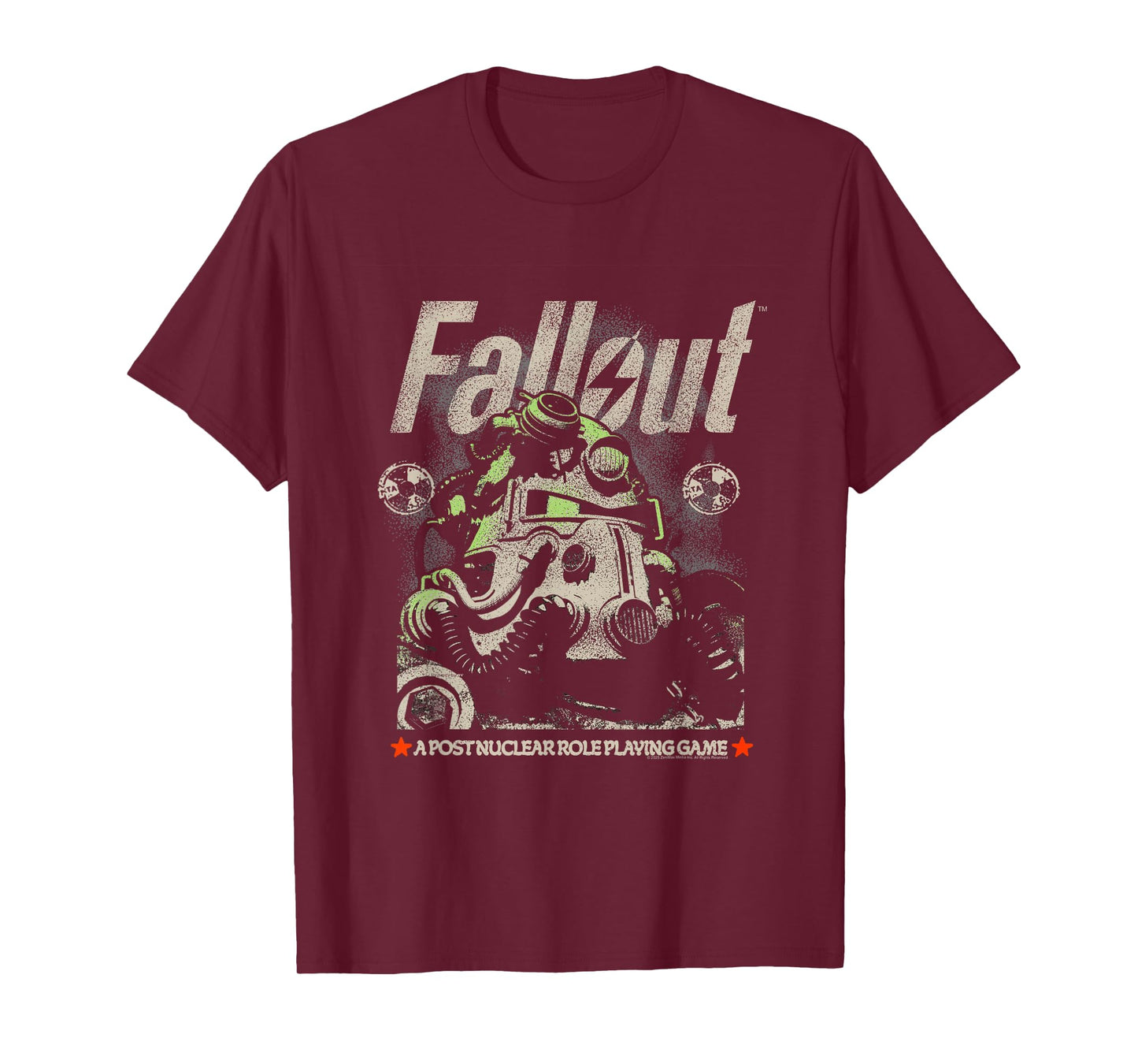 Fallout Video Game Distressed Character Portrait T-Shirt