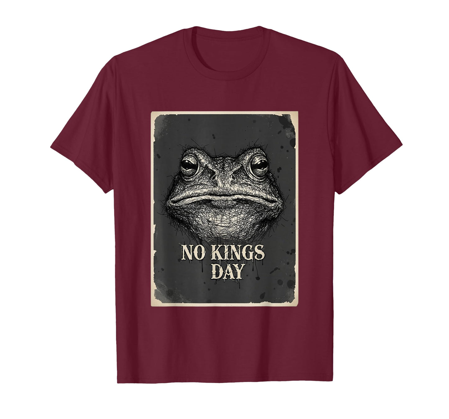 No Kings Day Portland Shirt Frog Protest Poster T-Shirt