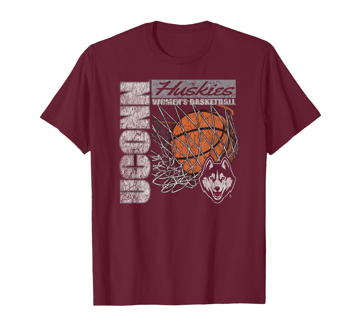 Connecticut Huskies Women's Basketball Vintage 90's Navy T-Shirt