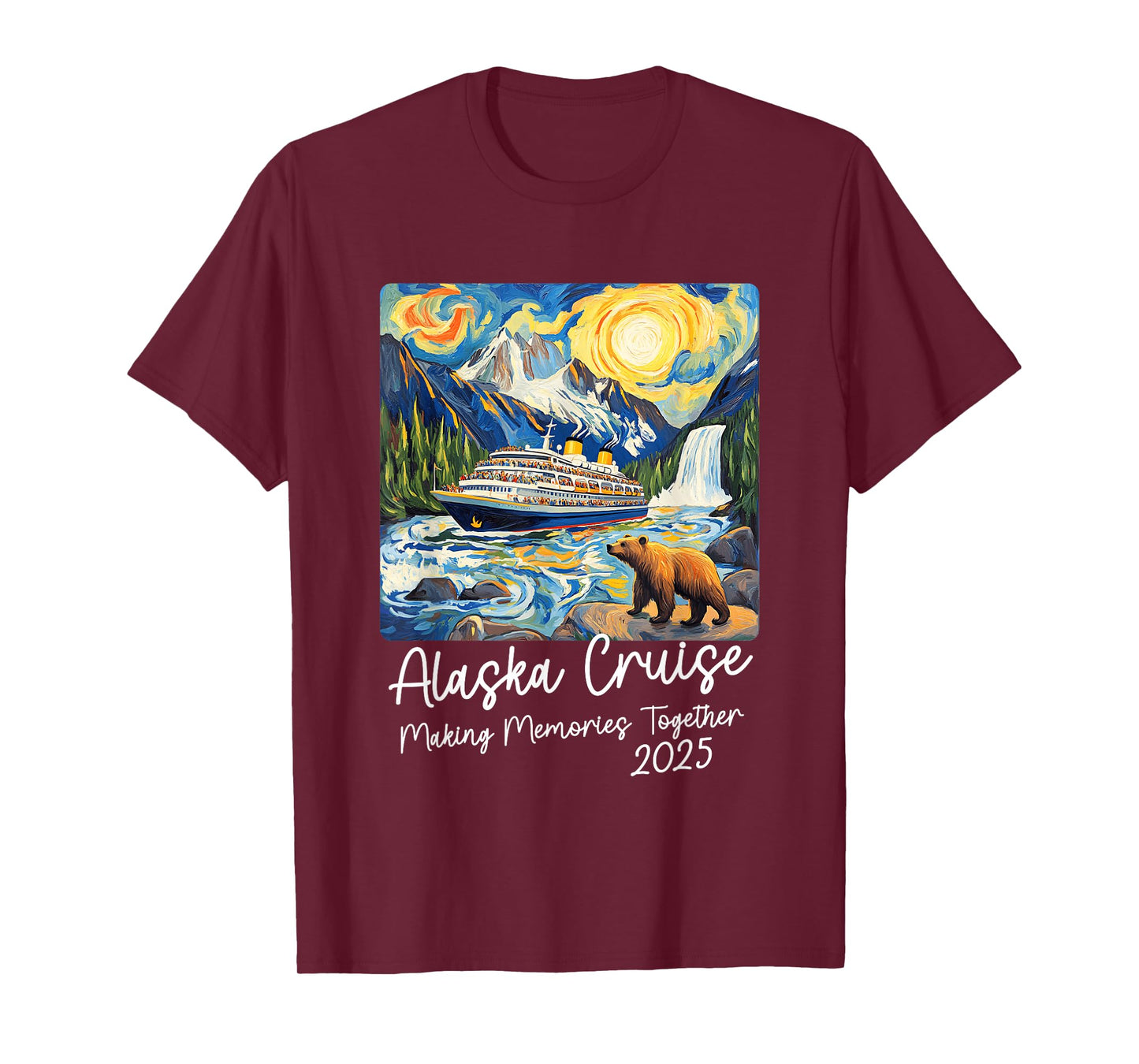 Matching Alaskan Family Friends And Group Alaska Cruise 2025 T-Shirt