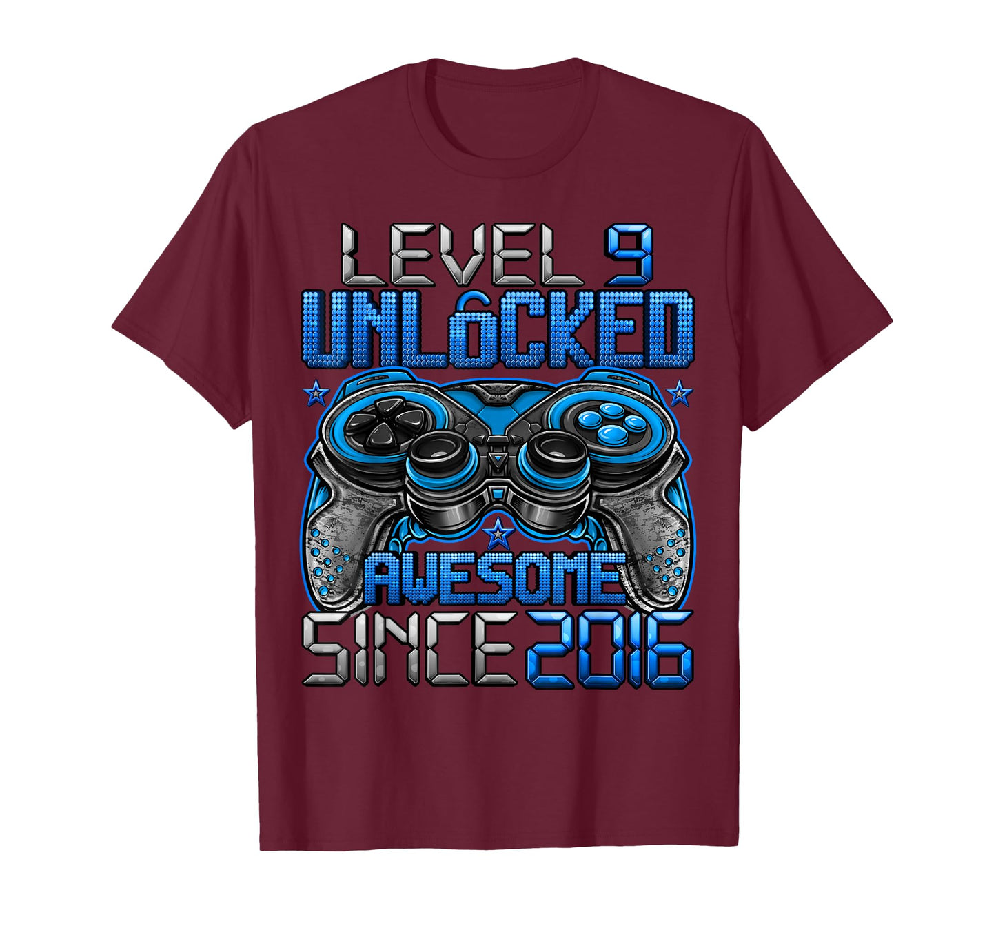 Level 9 Unlocked 9 Year Old Gifts For Boys 9th Birthday Boy T-Shirt