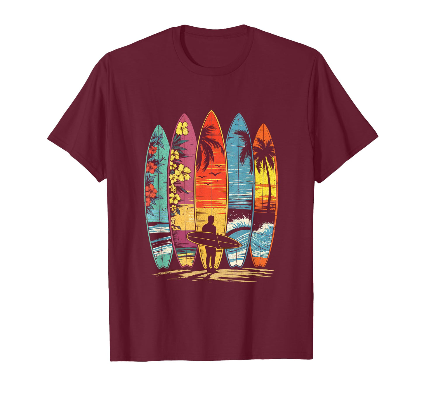 Surfboarder Hawaii Wave Surfing Lover Beach Surfer Men Women T-Shirt