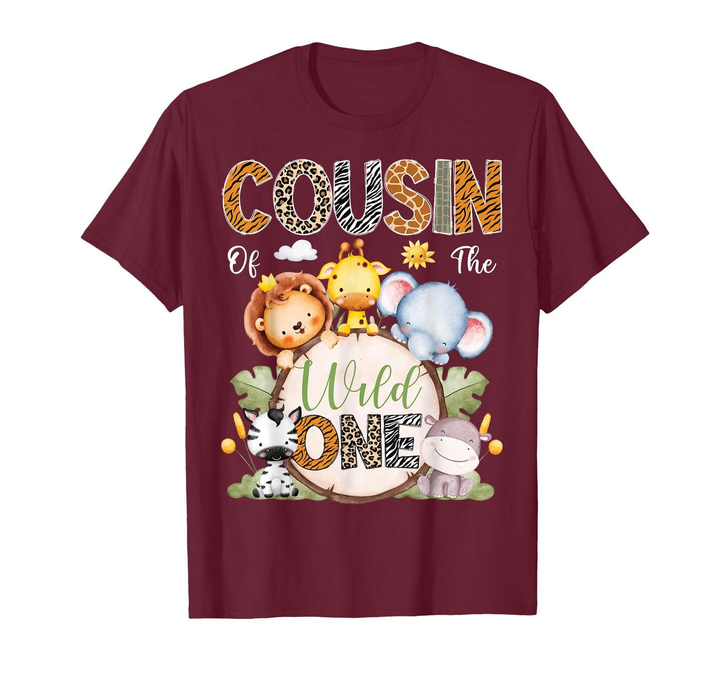 Cousin Of The Wild One 1St Birthday Boy Safari Jungle T-Shirt