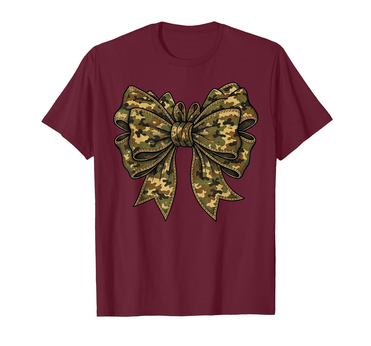 Hunting Season Toddler Girls Camo Coquette Bow Camouflage T-Shirt
