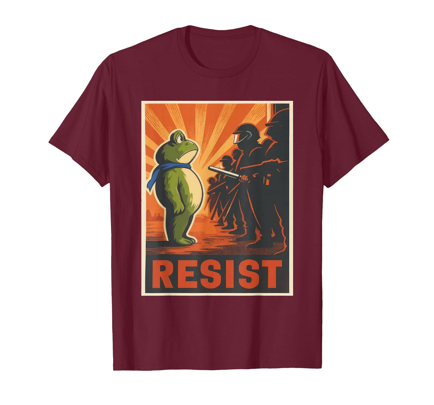 Resist Frog Portland Frog Protest for Men Women T-Shirt