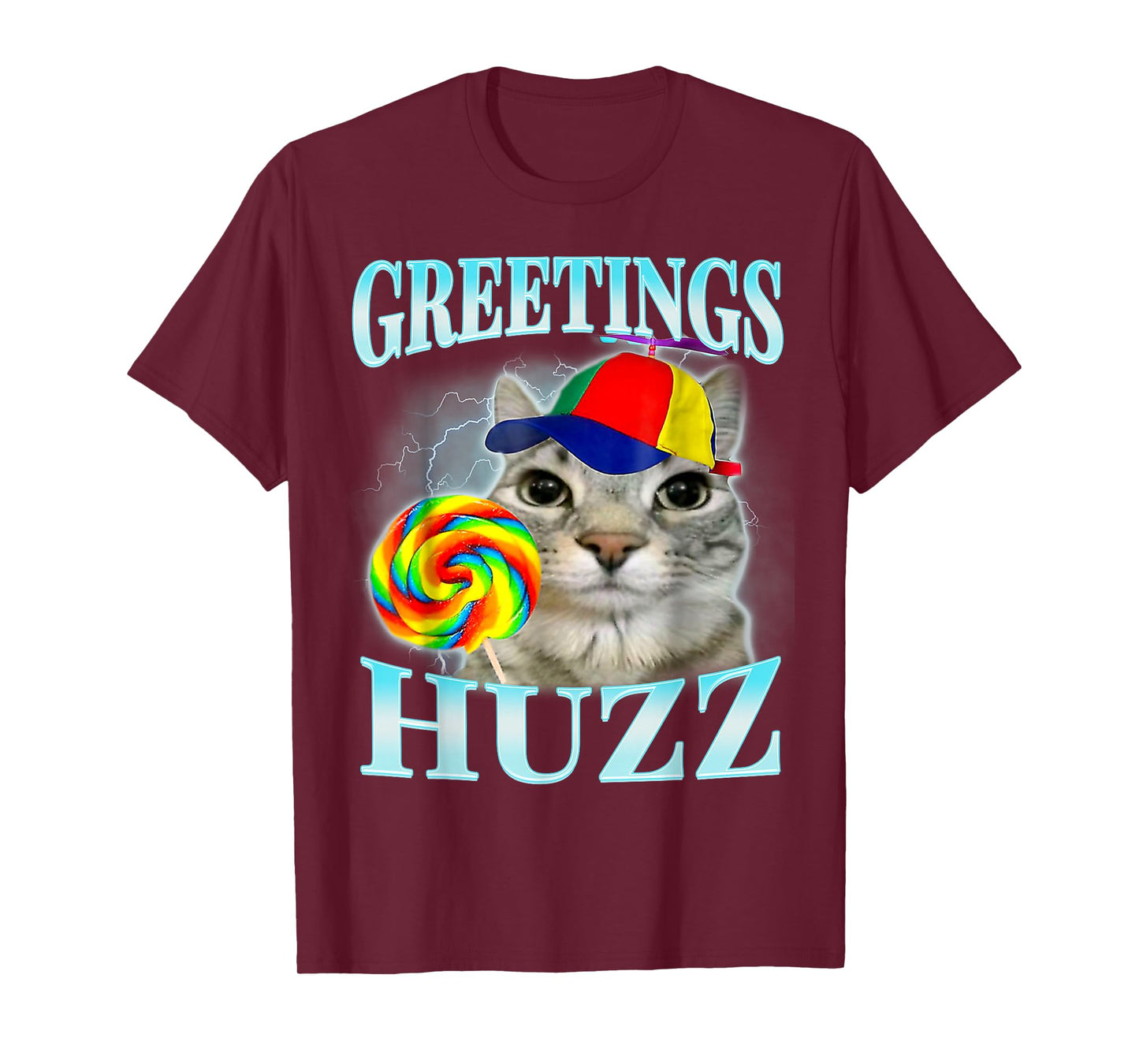 greetings huzz funny gen z gen alpha slang meme T-Shirt