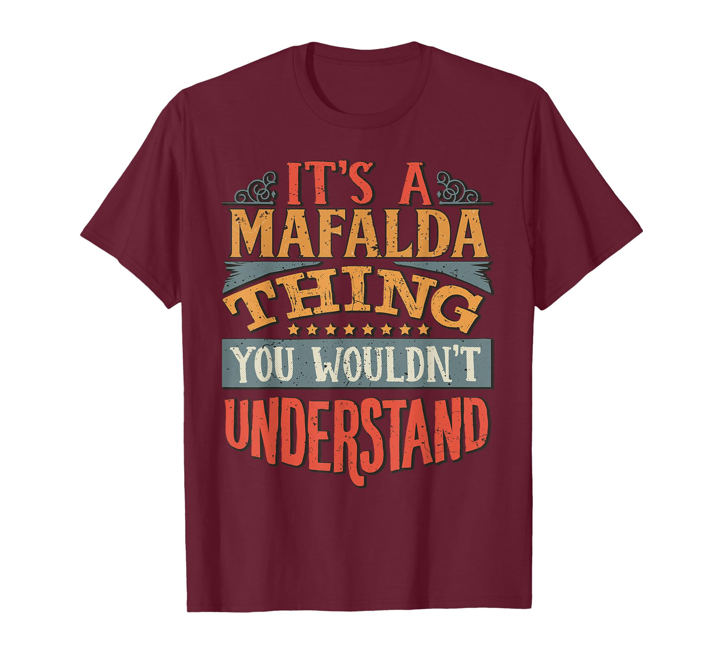 Mafalda Name Gifts By Vnz Women's Black Small Modern Classic T-Shirt