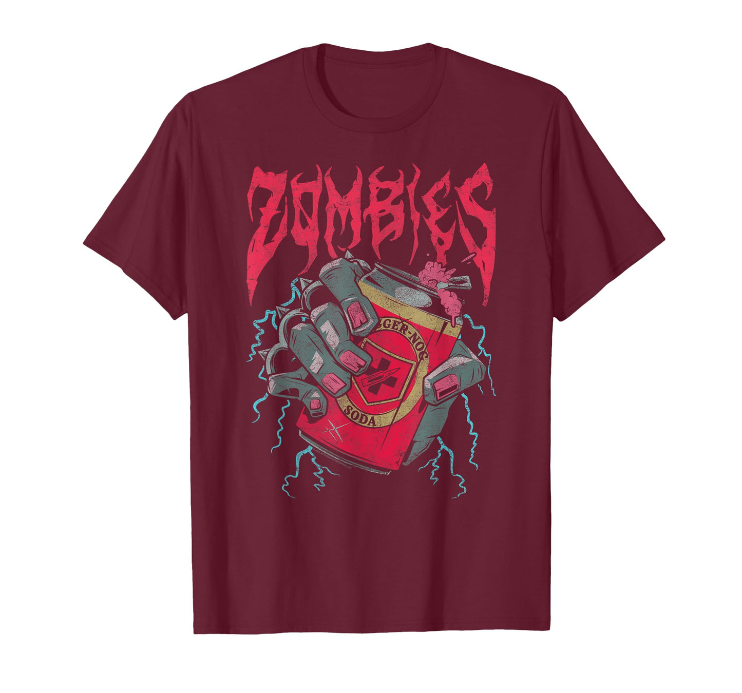 Call of Duty Heavy Metal Zombies Jugger Nog Video Game T-Shirt