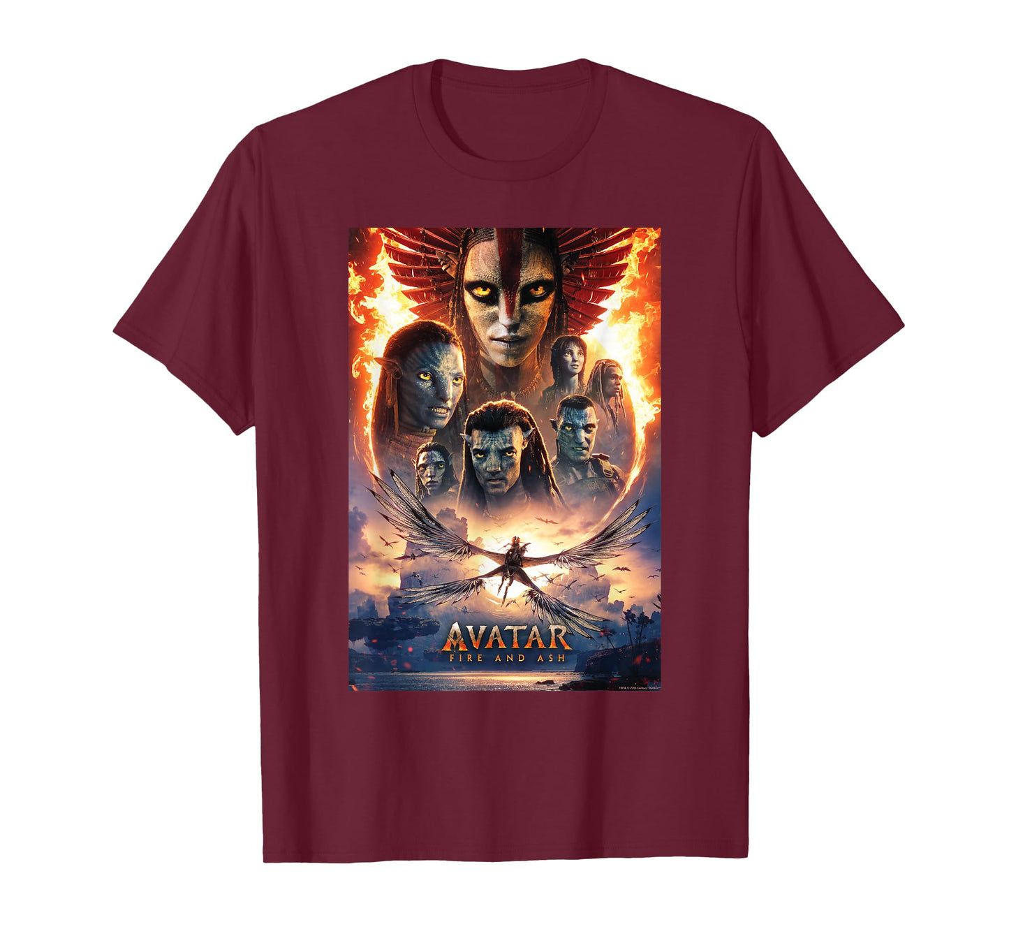 Avatar: Fire and Ash Official Movie Theatrical Poster T-Shirt