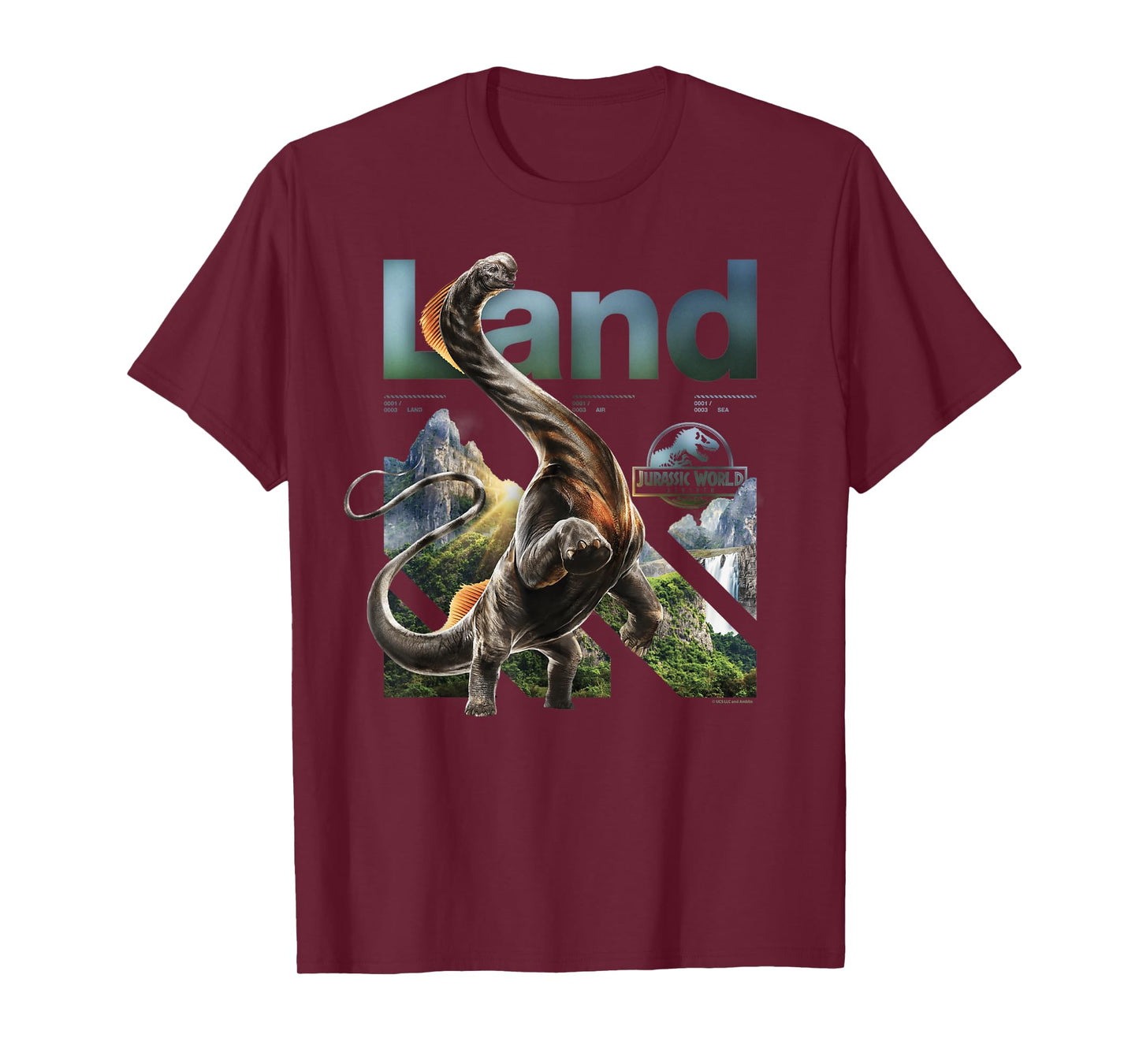 Jurassic World Rebirth Titanosaurus Land Dinosaur T-Shirt