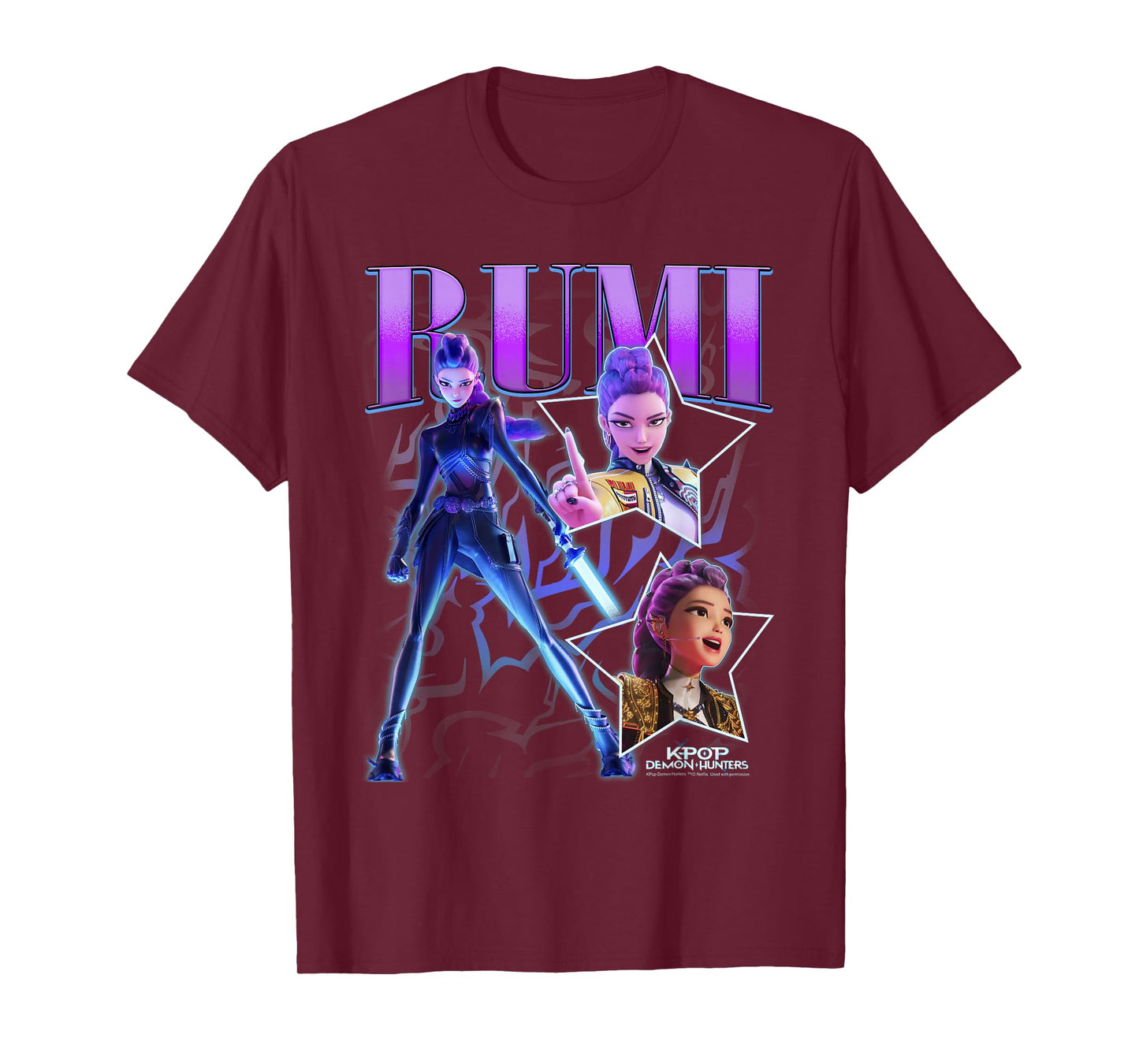 Kpop Demon Hunters Halloween Rumi Showcase Y2K Style Poster T-Shirt