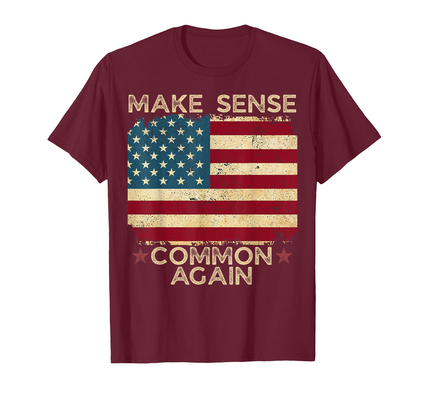 Make Sense Common Again Bold Political Sarcastic Quote T-Shirt