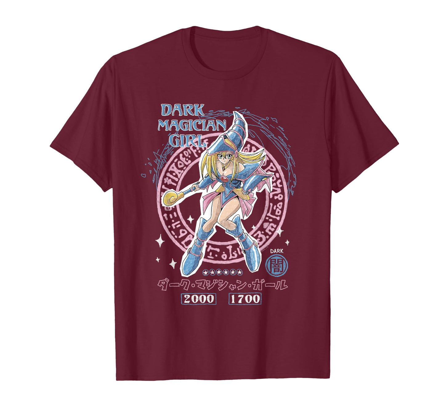 Yu-Gi-Oh! Duel Monsters Dark Magician Girl Card Pose Anime T-Shirt