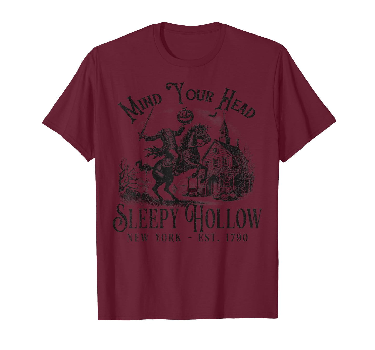 Vintage Mind Your Head Sleepy Hollow Headless Horseman T-Shirt