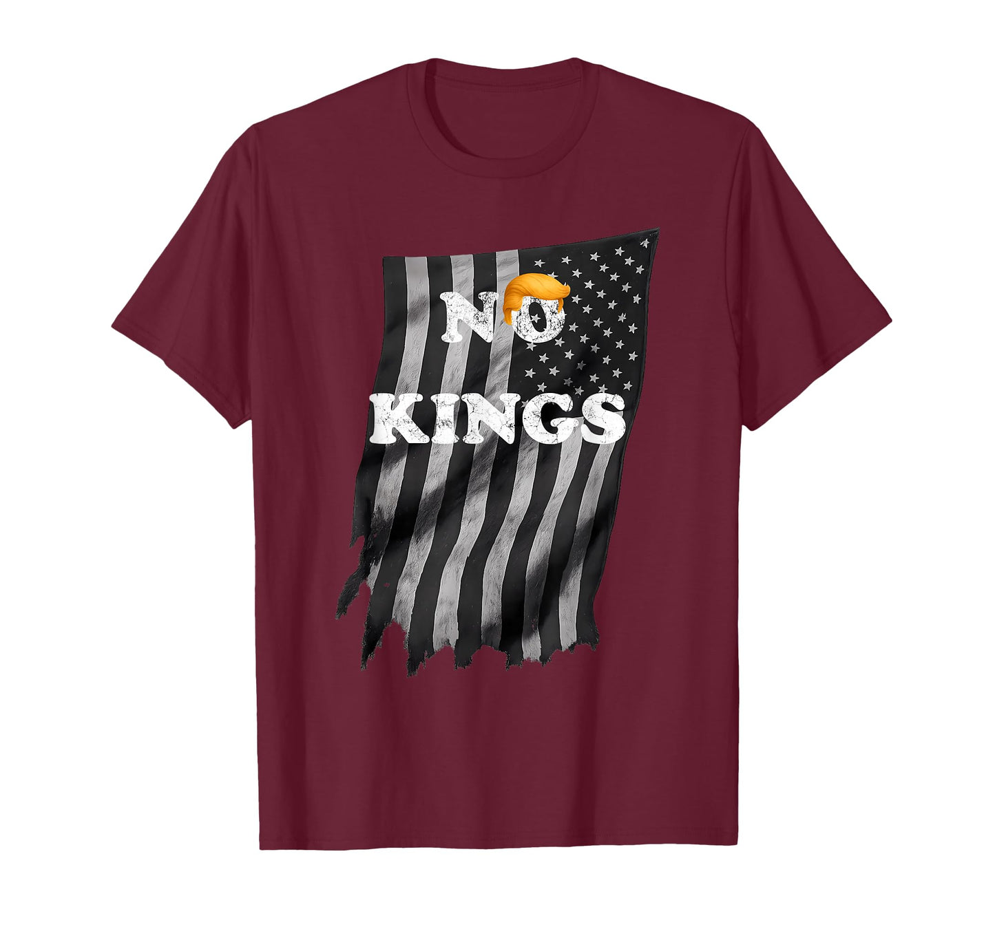 No Kings – Vintage USA Flag T-Shirt