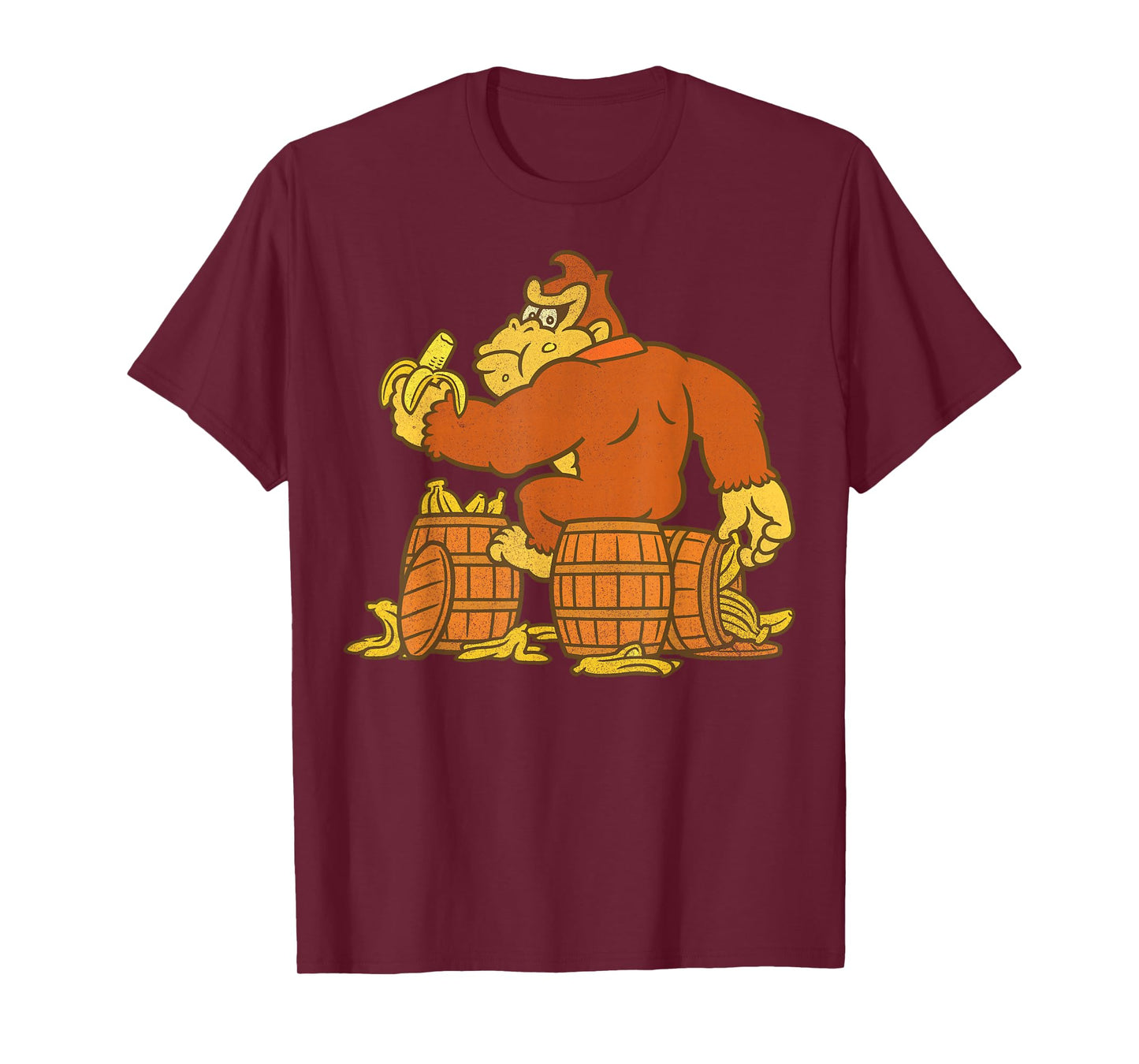 Super Mario Donkey Kong Bananas On Barrel T-Shirt