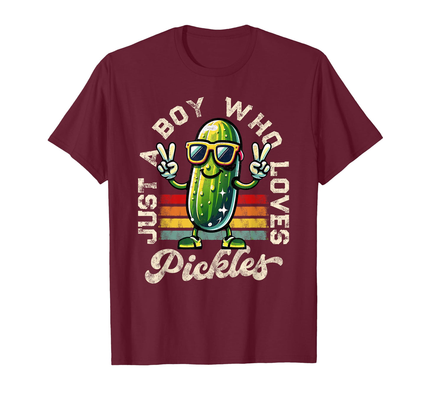 Just a Boy Who Loves Pickles Pickle Teen Boys Toddler Kid T-Shirt