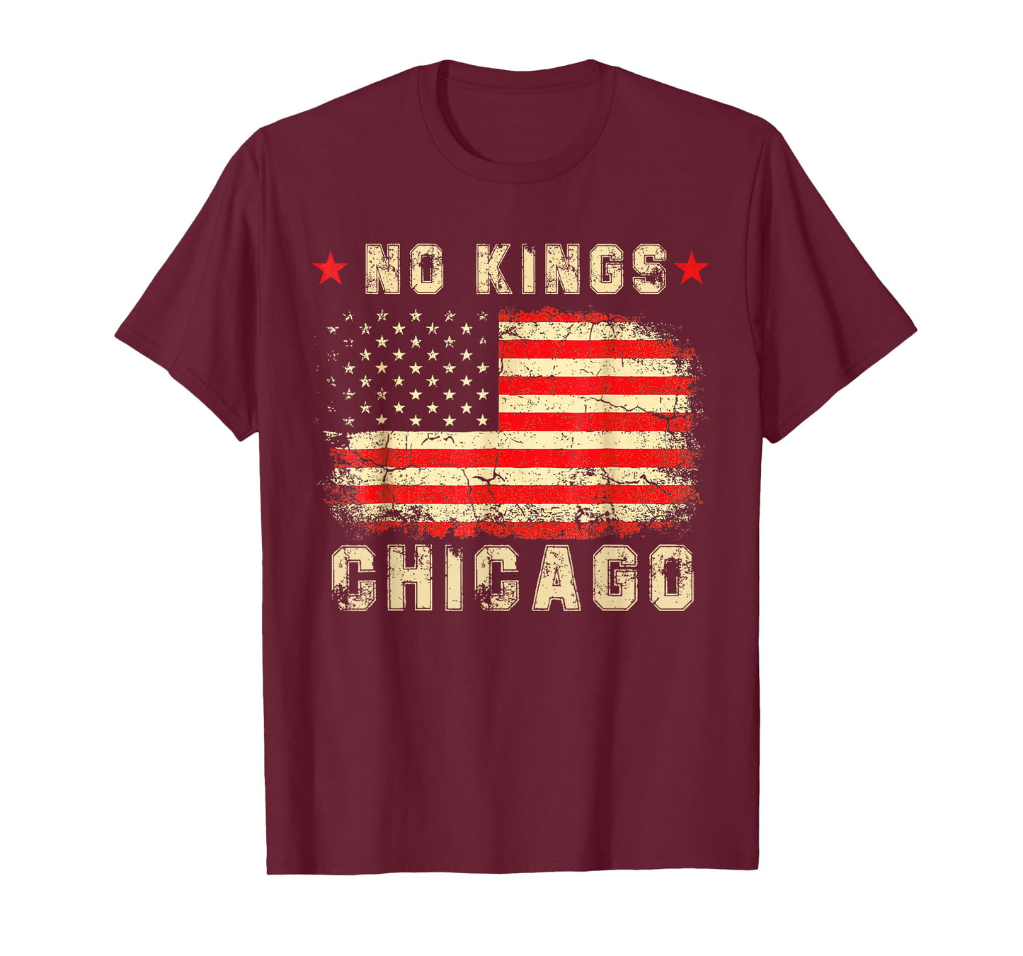 No Kings Chicago Flag T-Shirt