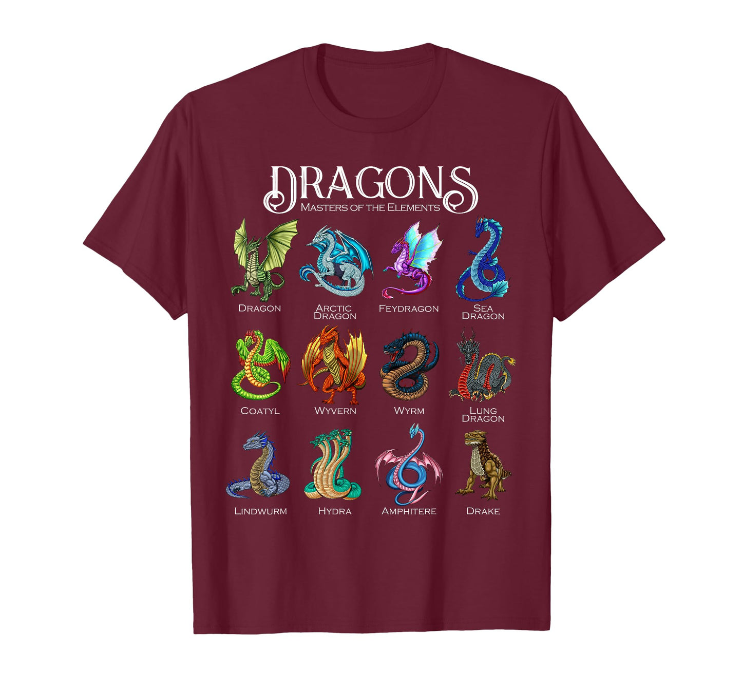 Legendary Dragon Types - Dragons T-Shirt