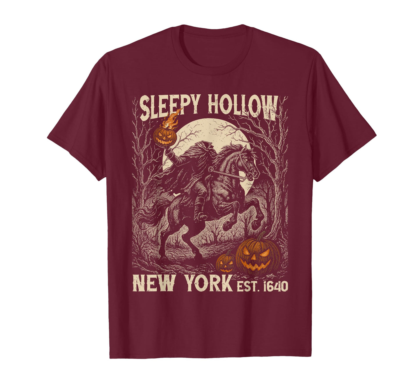 Legend of Sleepy Hollow Bookish Halloween Headless Horseman T-Shirt