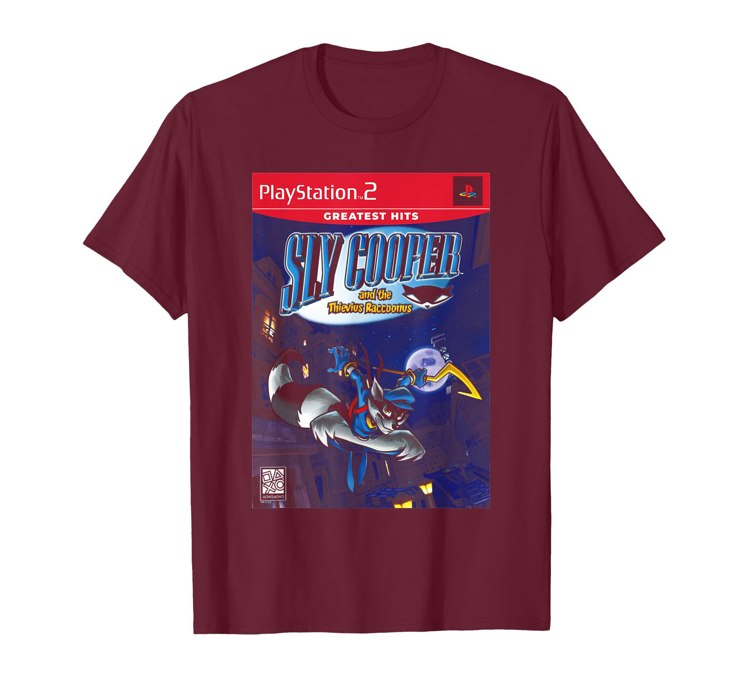 PlayStation Sly Cooper and the Thievius Raccoonus Video Game T-Shirt