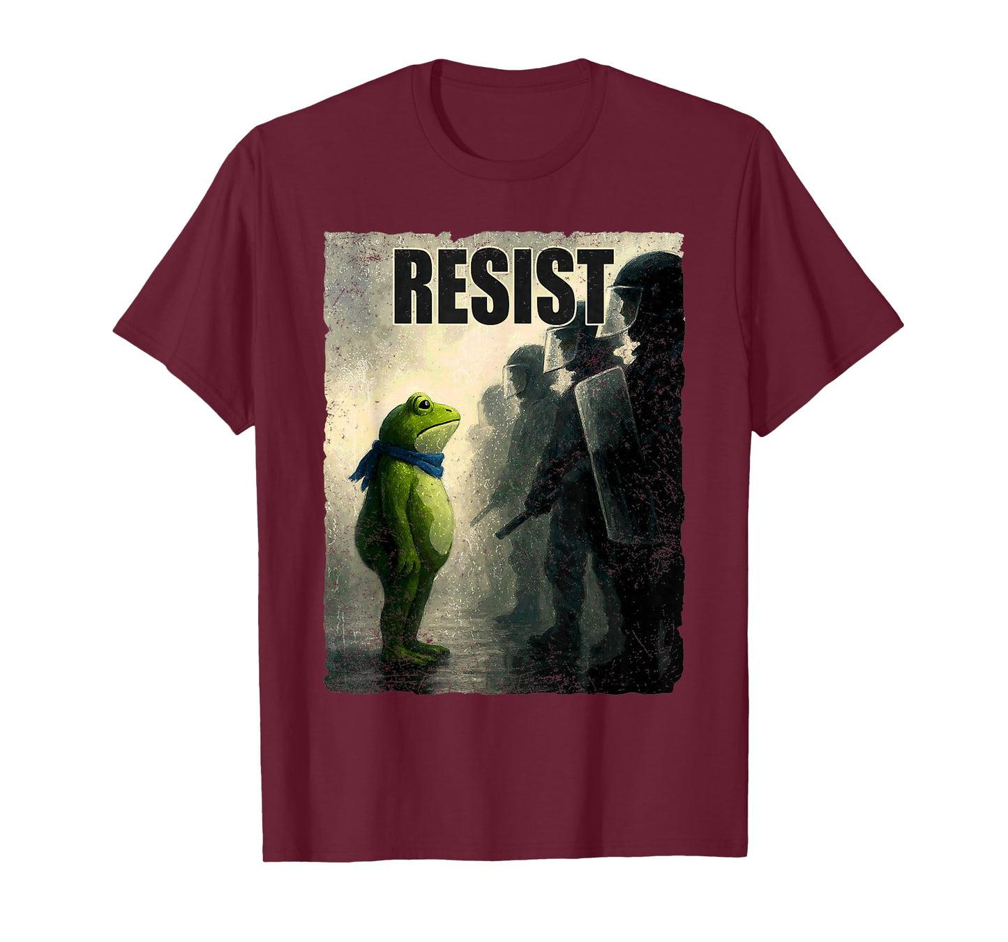 Retro Vintage Portland Frog Protest for Men Women T-Shirt