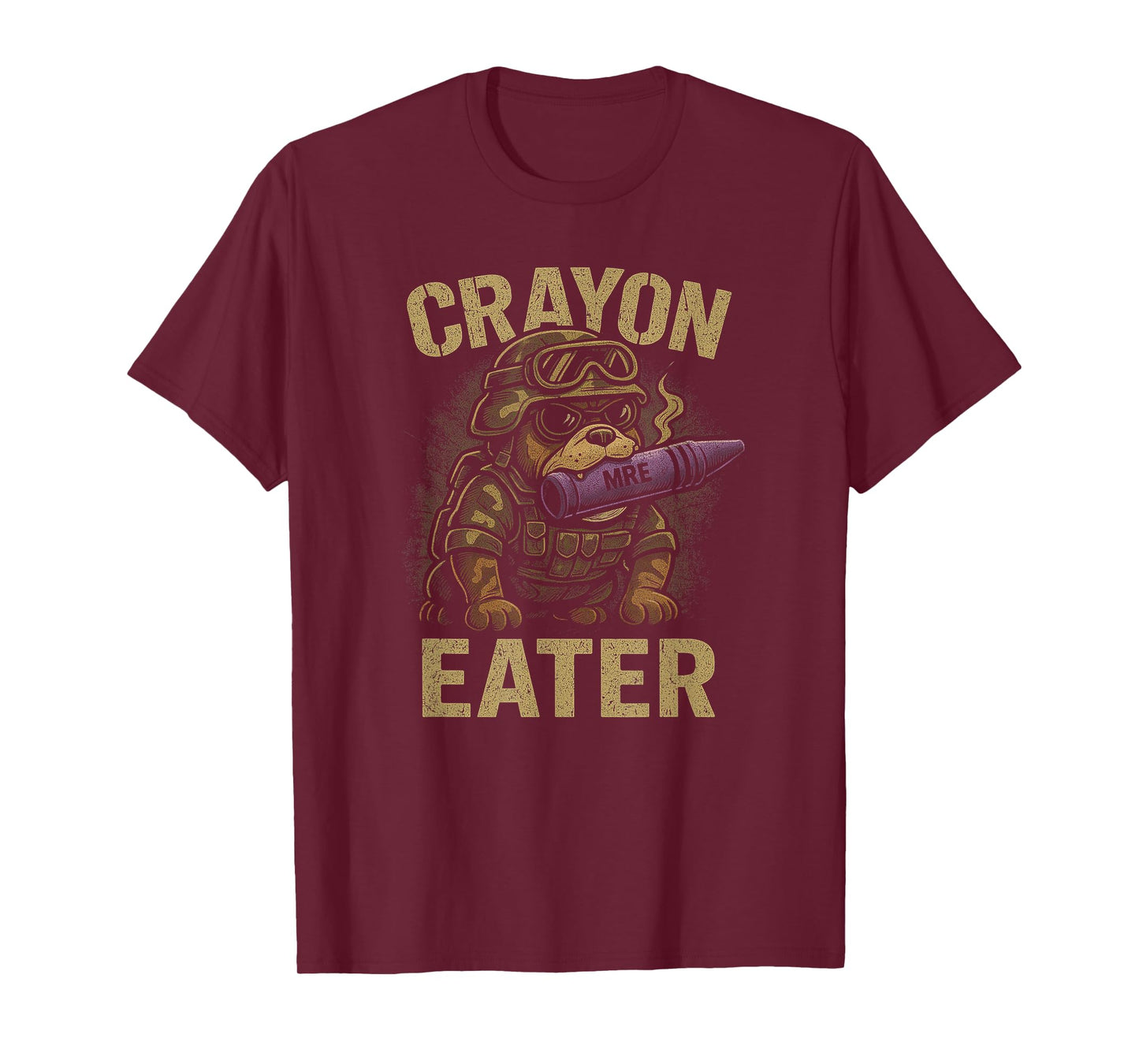 Boys CRAYON EATER Proud Family Military Corps Meme Outfit T-Shirt