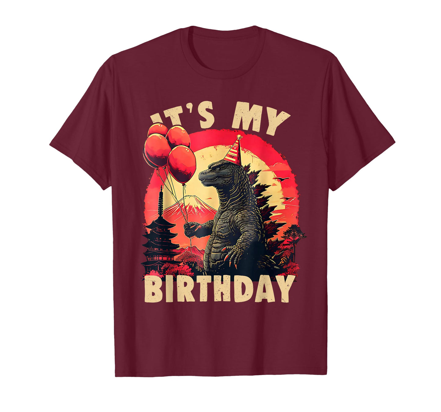 It's My Birthday Kaiju Birthday Party Japan Monster T-Shirt