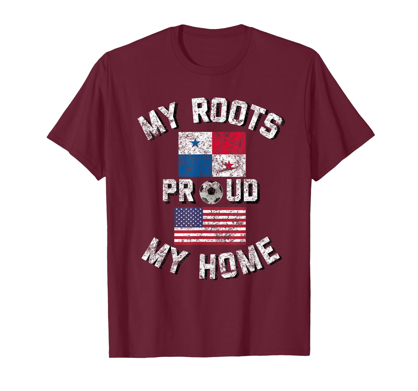 Panama Soccer My Roots My Home Vintage Flag Fan Shirt T-Shirt