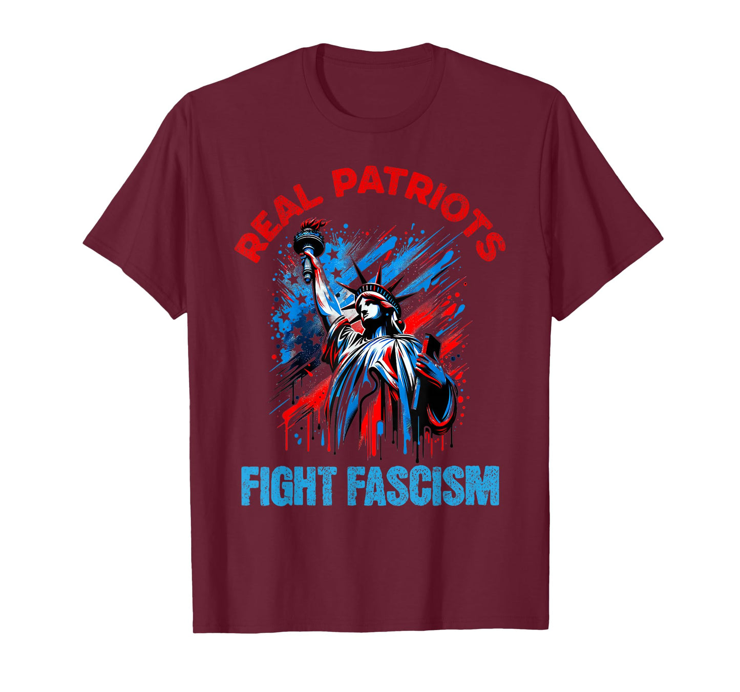 Real Patriots Fight Fascism Funny Flowers Women Men No Kings T-Shirt