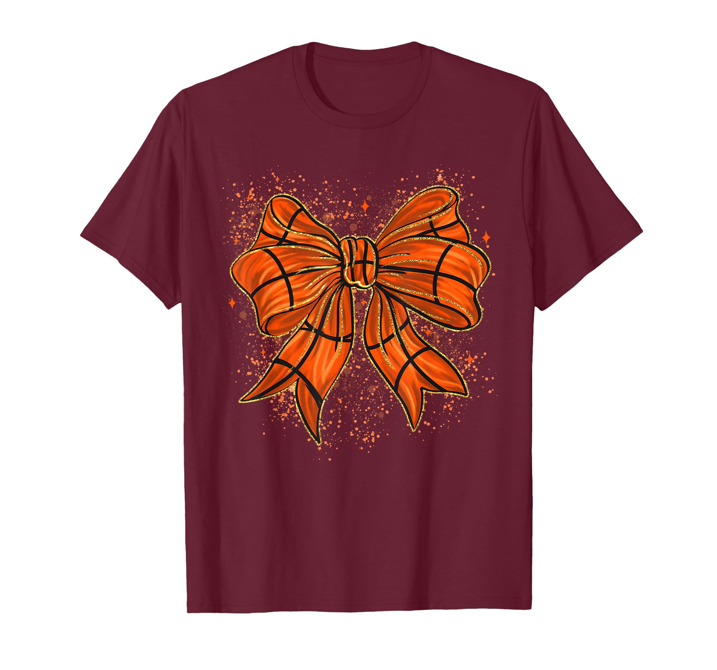 Cute Basketball Coquette Bow Basketball Bow Girls Game Day T-Shirt