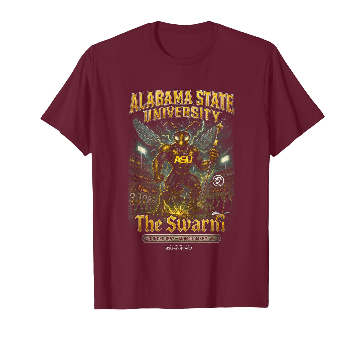 Alabama State University - The Yard - ASU Bama Bootleg HBCU T-Shirt