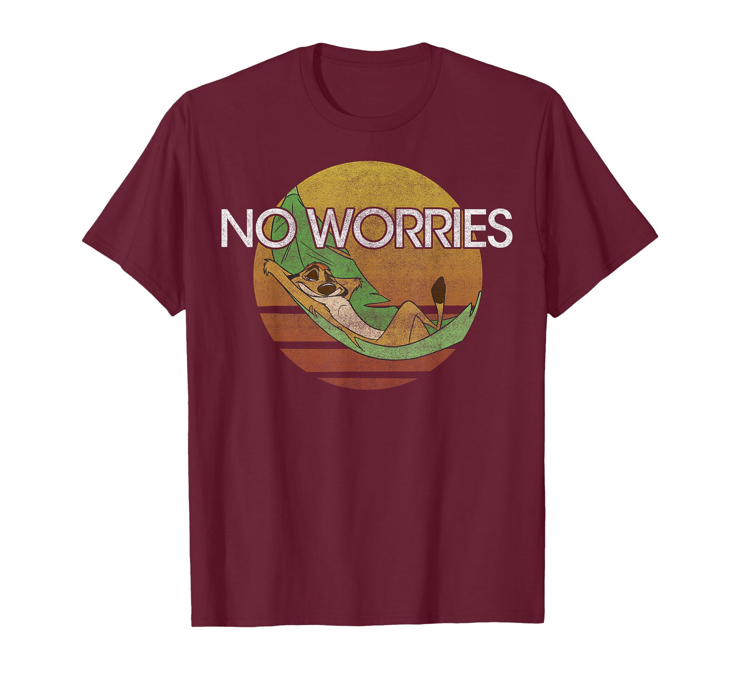 Disney The Lion King Timon No Worries Sunset T-Shirt
