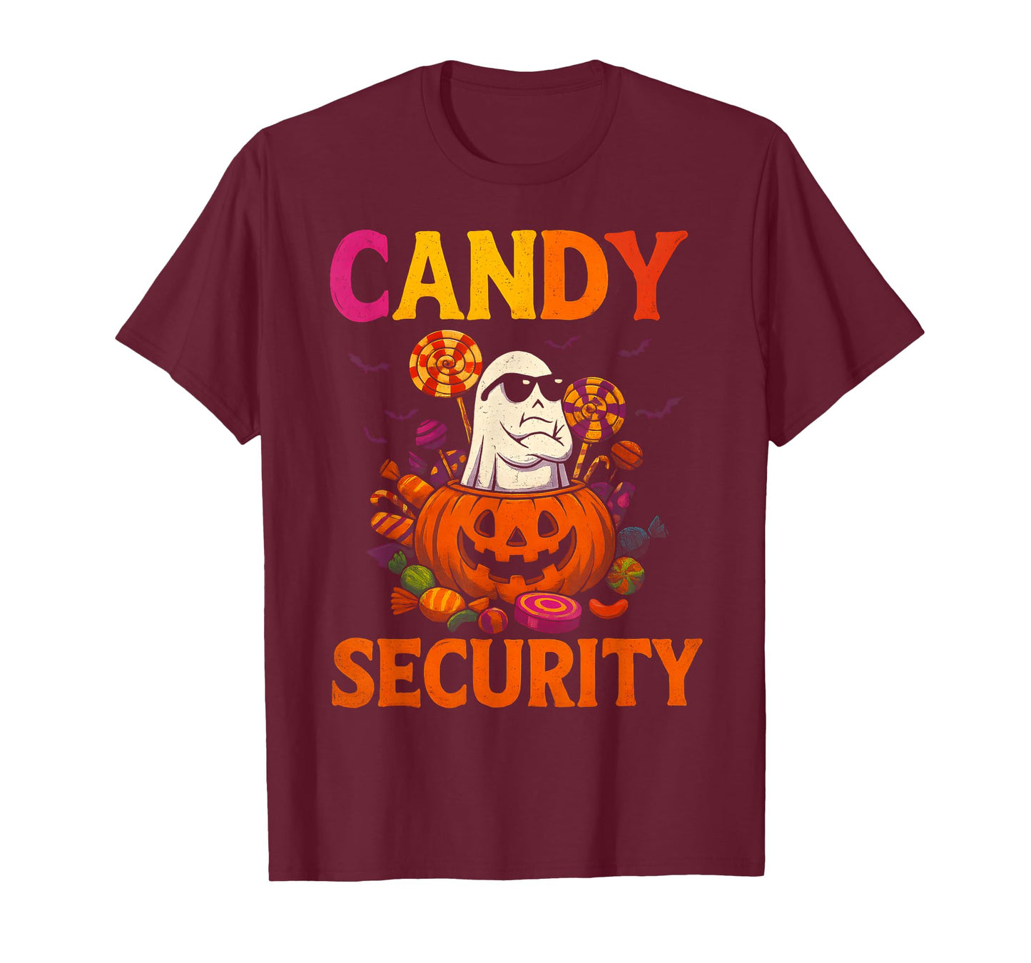 Candy Security Ghost Halloween Costume T-Shirt