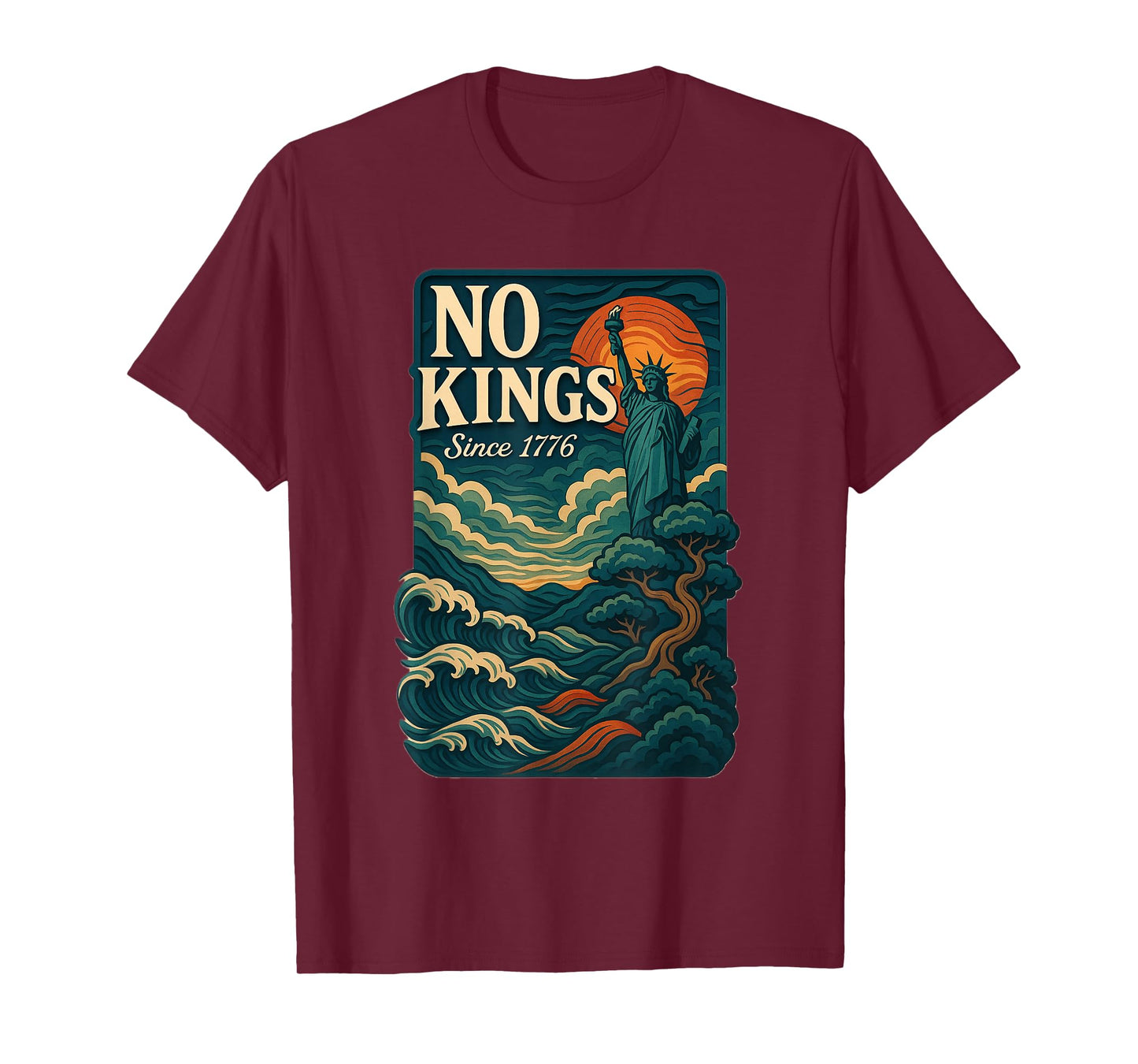 No Kings | Liberty & Democracy Statement Tee T-Shirt