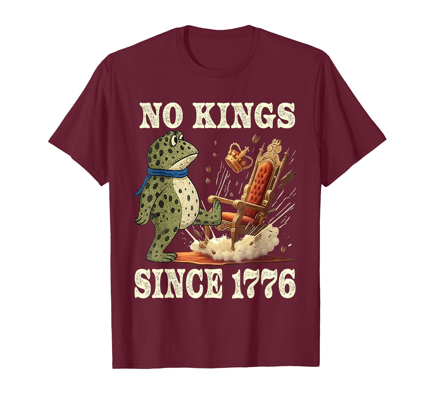 No Kings Since 1776 Frog Protest T-Shirt