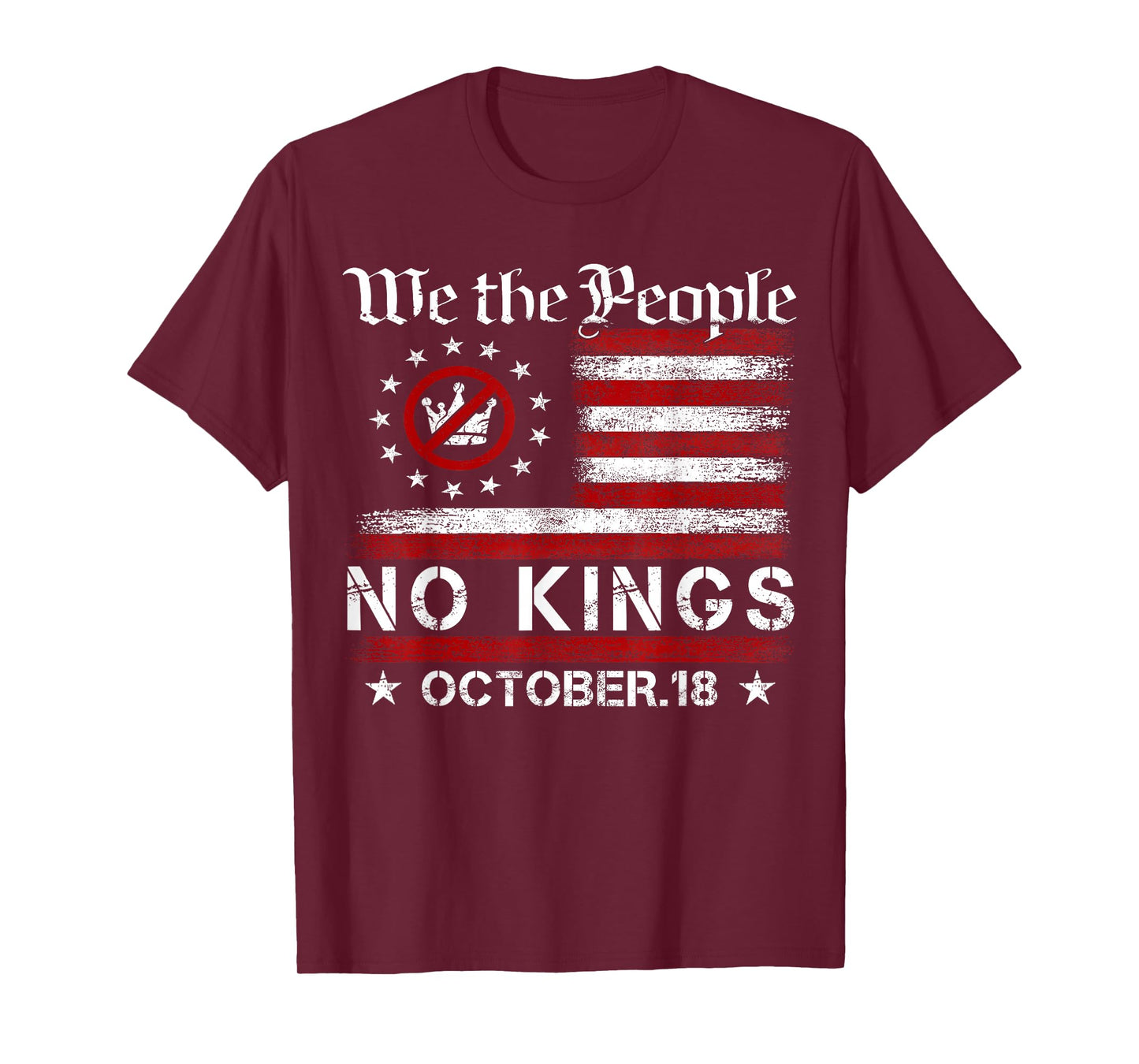 No Kings Day Patriotic No Kings 2025 T-Shirt