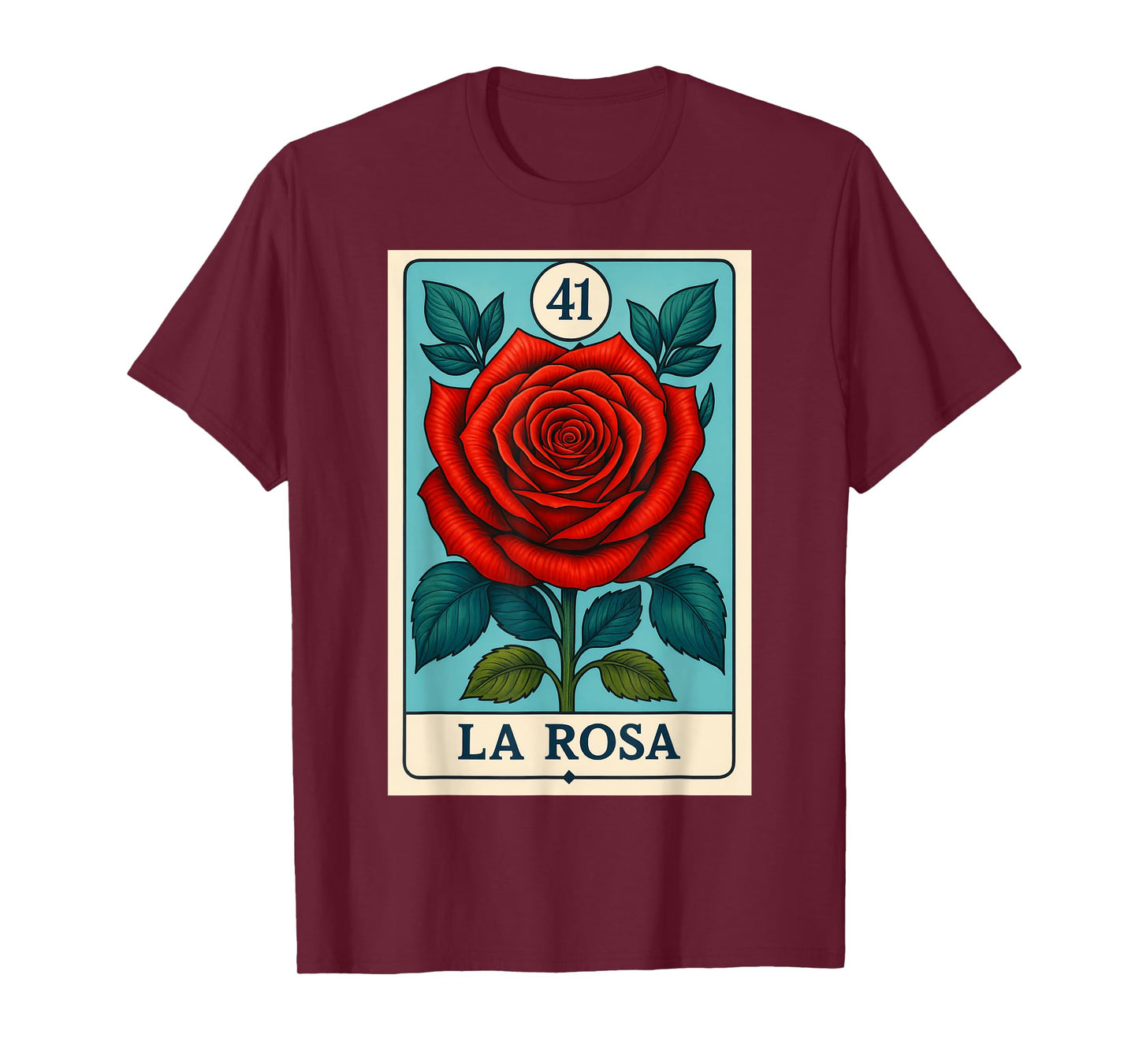 rosa Mexican Lottery Bingo Game, Roses T-Shirt