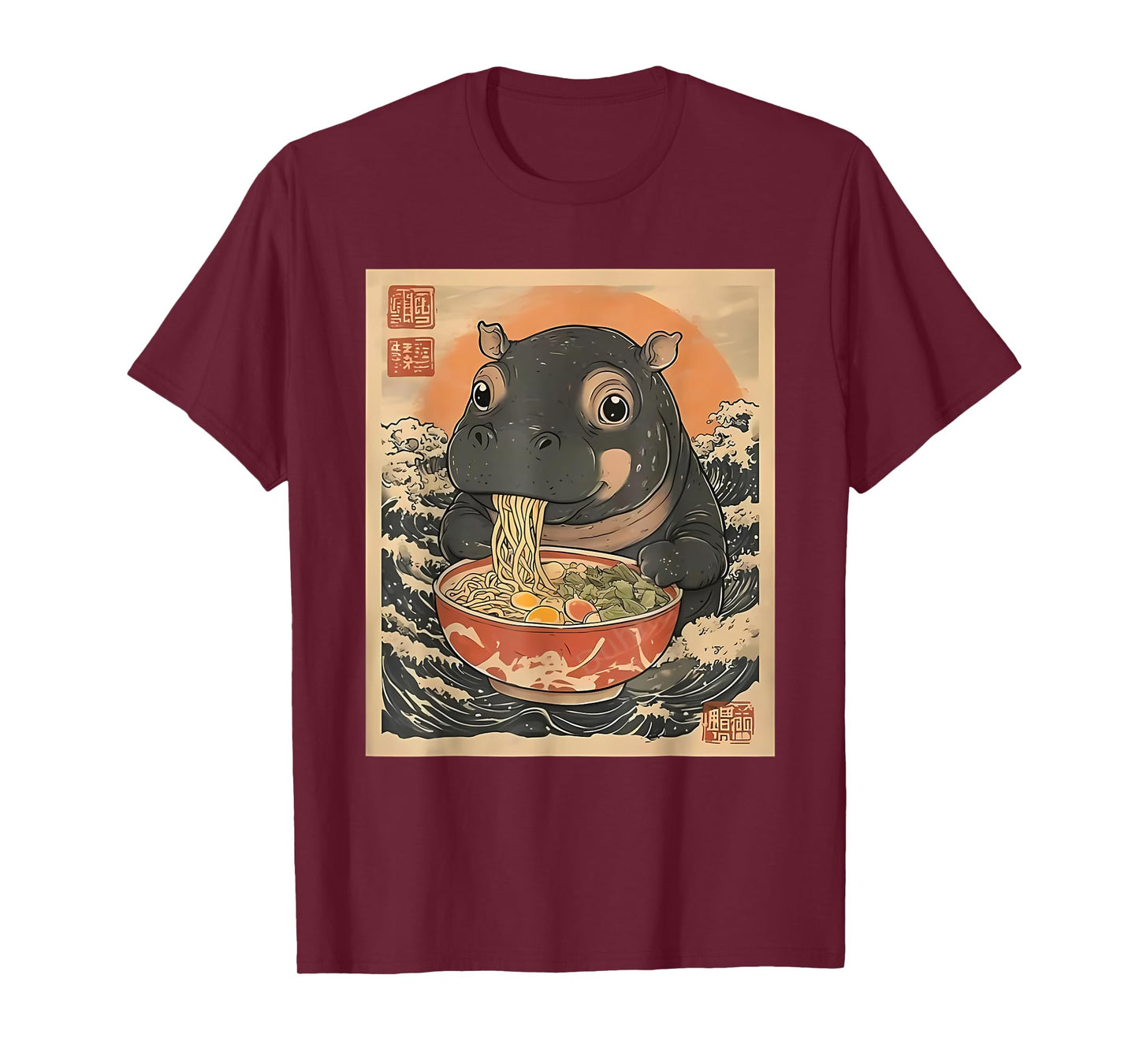 hippo eating ramen T-Shirt